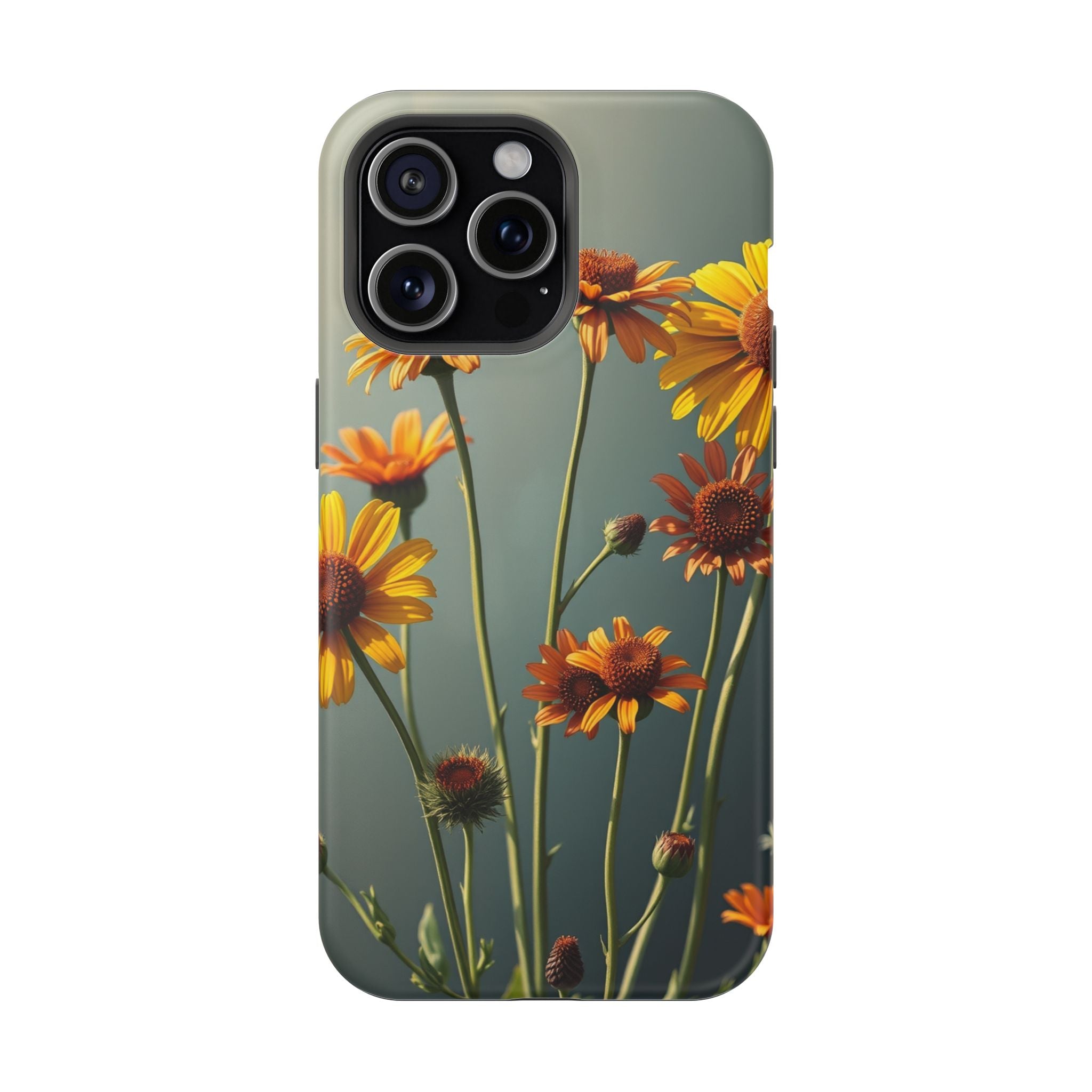 iPhone Mustard And Rust Wildflower Bunch Slim Everyday iPhone Designer · iPhone