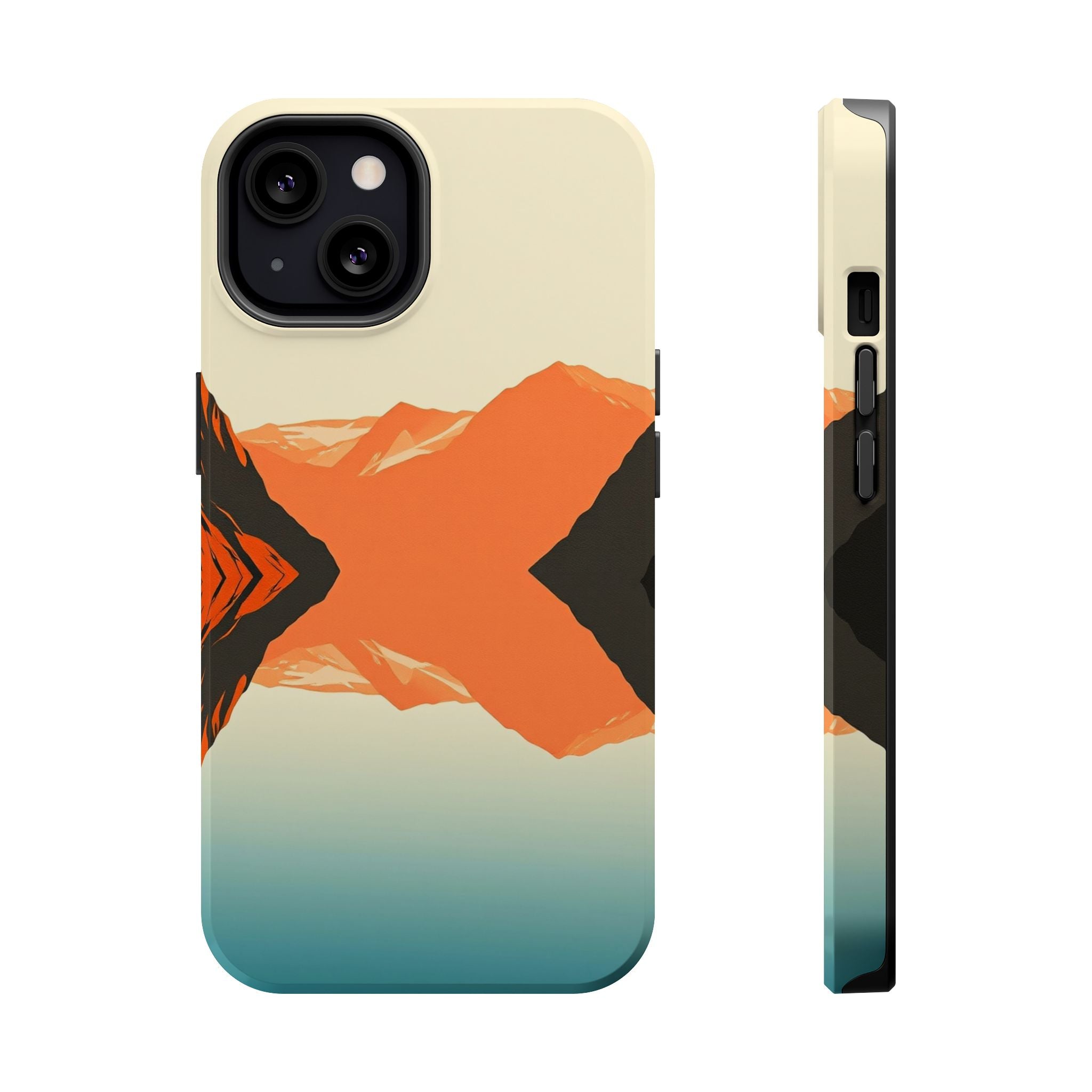 iPhone Burnt Orange And Sand Fjord Reflection Slim iPhone Everyday · iPhone Case