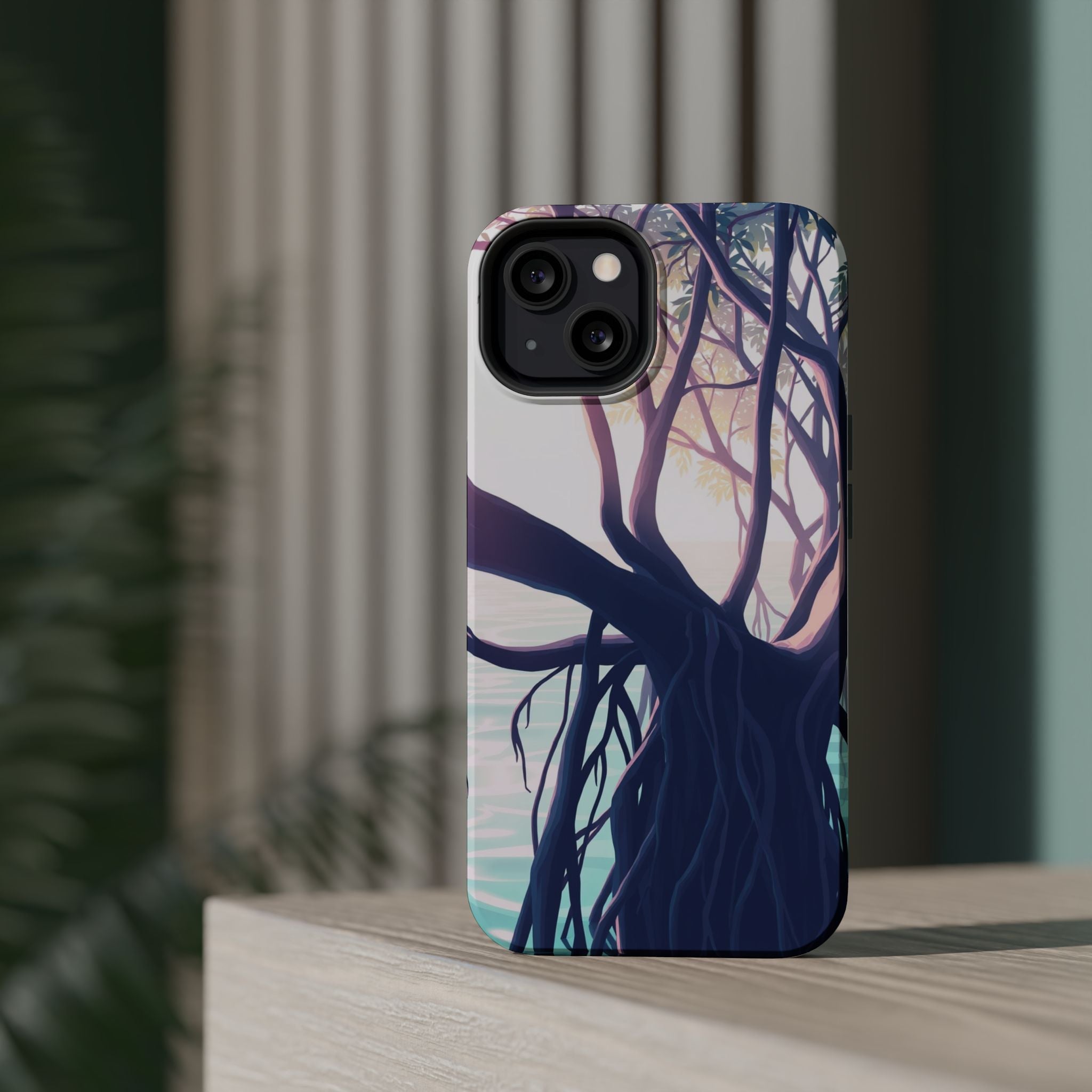 iPhone Mangrove Roots Holographic Iridescent Slim iPhone Everyday · iPhone Case