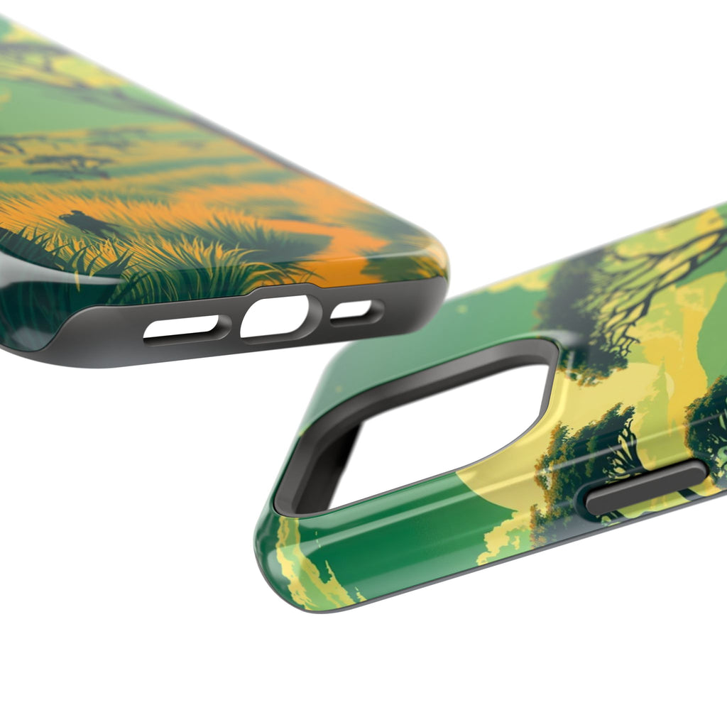 iPhone Savanna Horizon Pixel Art -Bit Slim Everyday Designer Case · iPhone Case