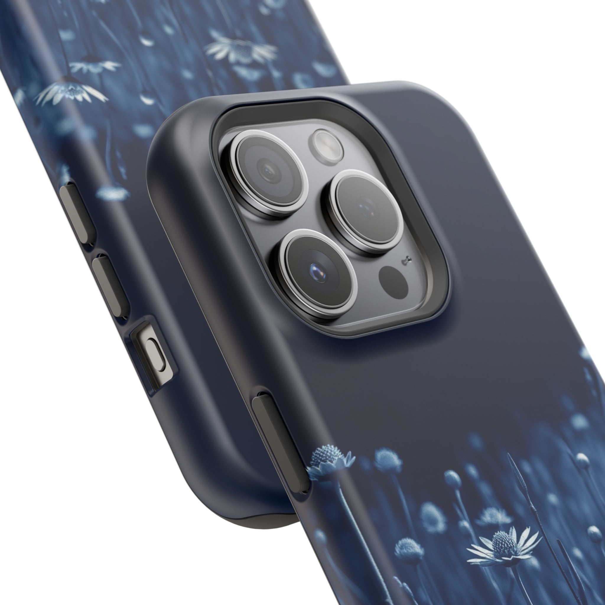 iPhone Midnight Blue And Silver Wildflower Field Clean iPhone Minimal · iPhone C