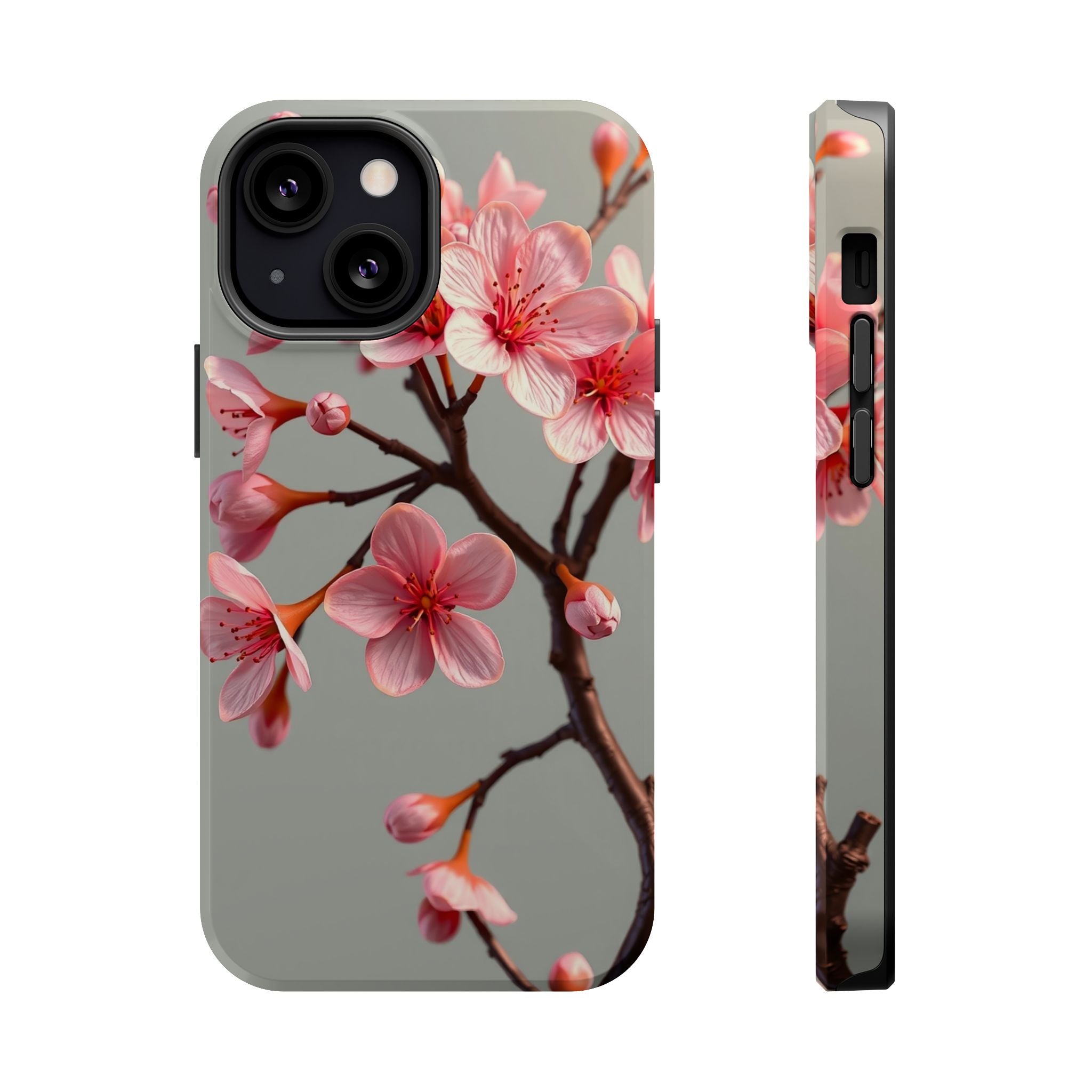 iPhone Mustard And Rust Cherry Blossom Slim Everyday Designer Case · iPhone Case