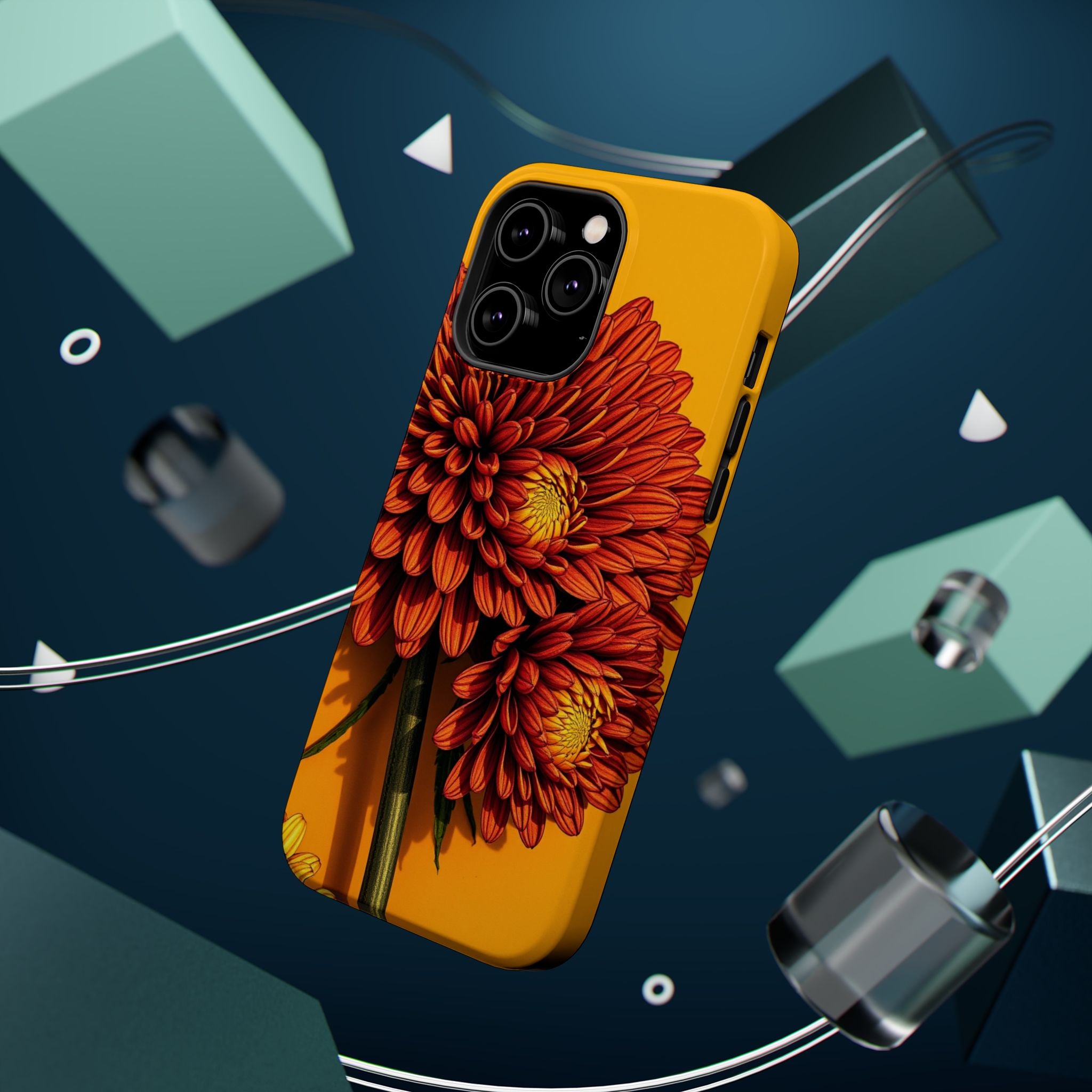 iPhone Mustard And Rust Ranunculus Stack Slim Everyday iPhone 14 · iPhone Case