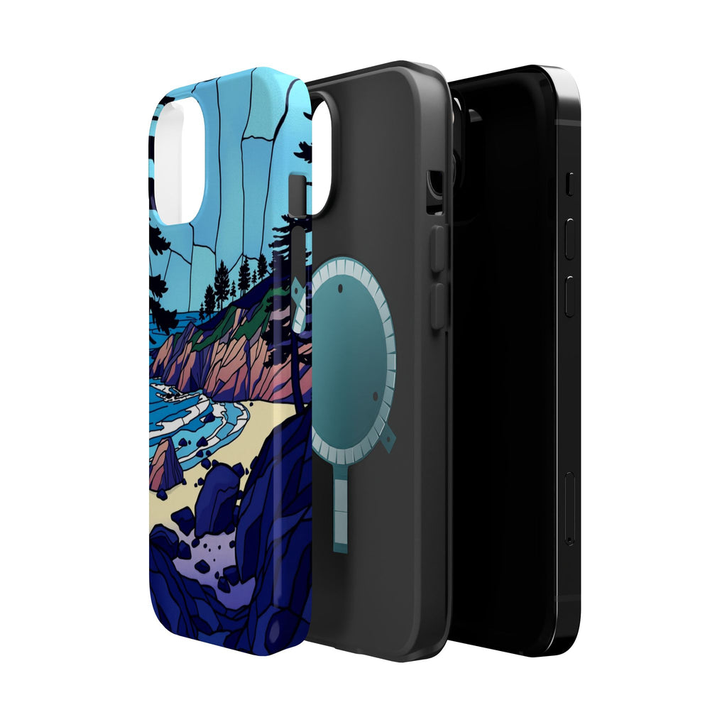 iPhone Indigo And Violet Pebble Beach Slim Everyday iPhone 11 Designer · iPhone