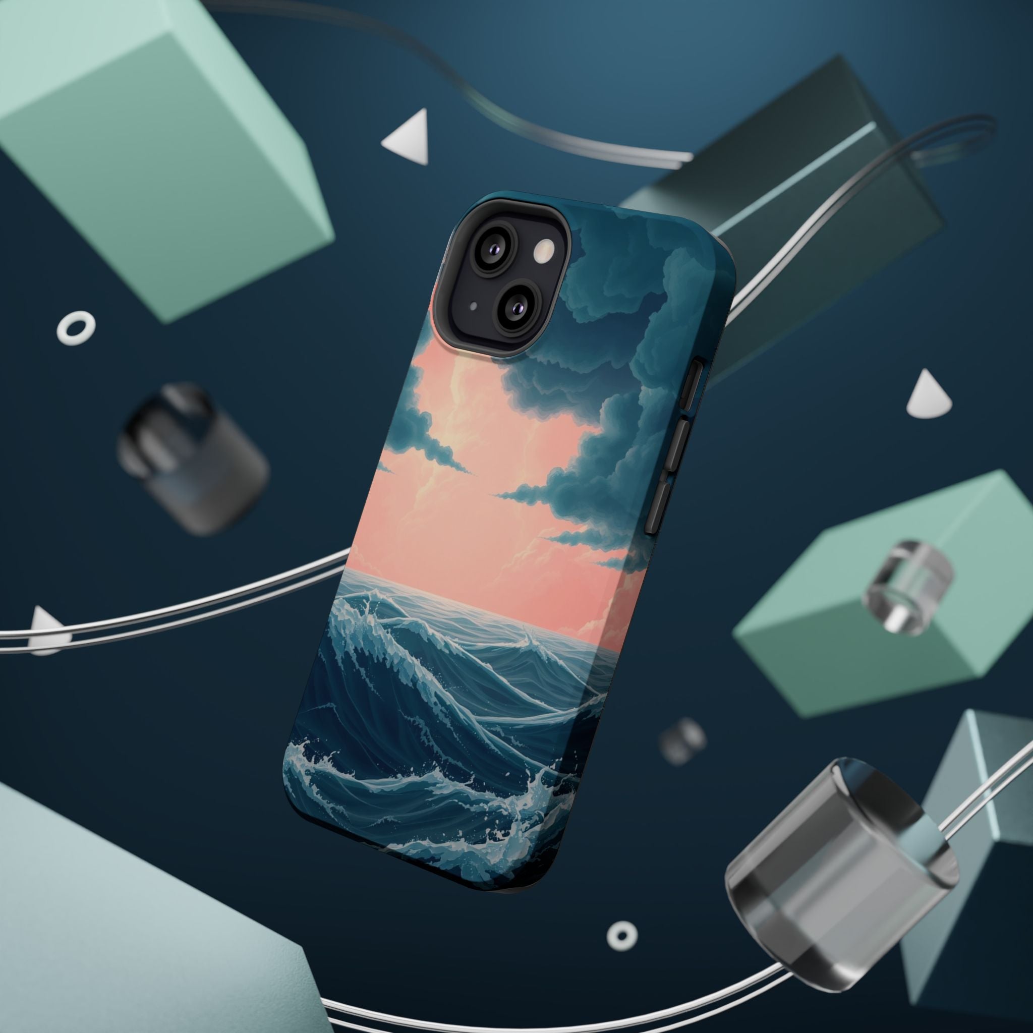 iPhone Storm at Sea 3D Digital Slim Everyday Designer Case · iPhone Case