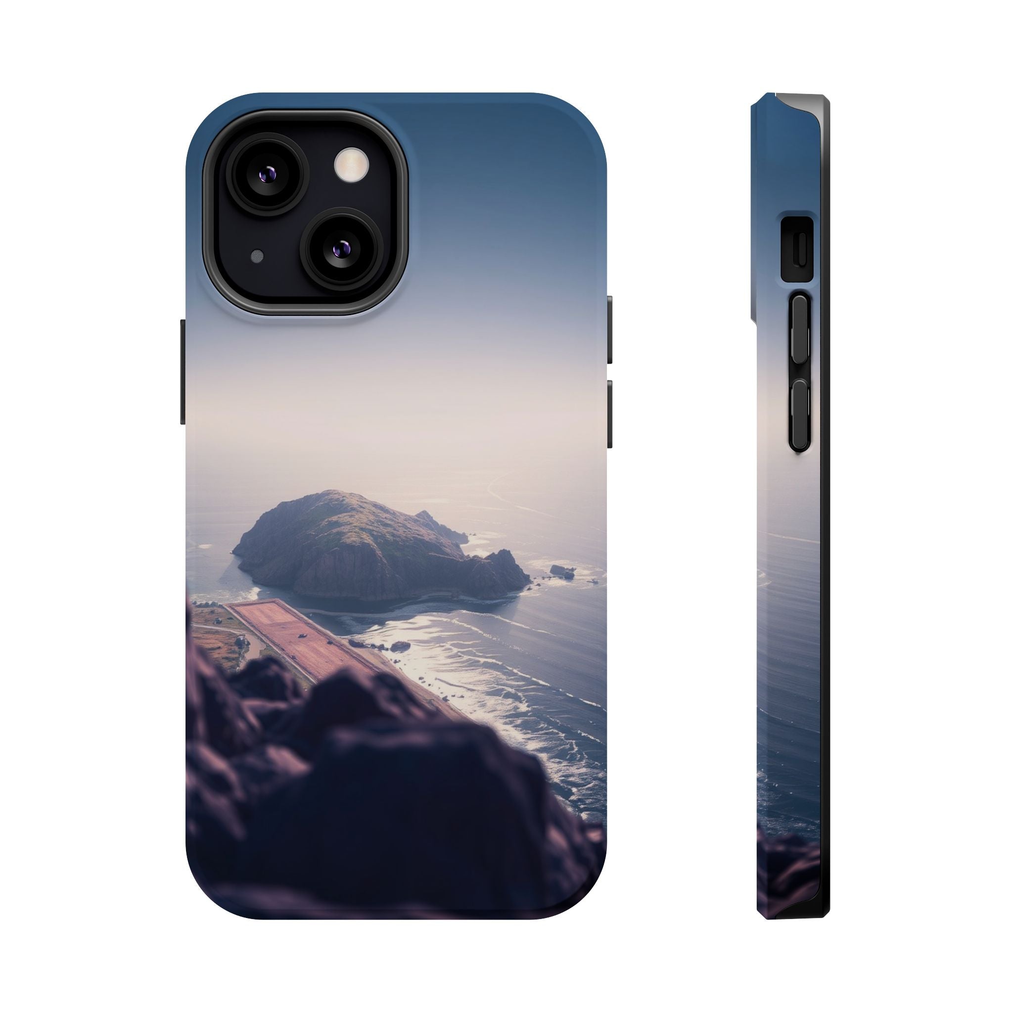 iPhone Shoreline Aerial Enchanted Art Slim Everyday Designer Case · iPhone Case