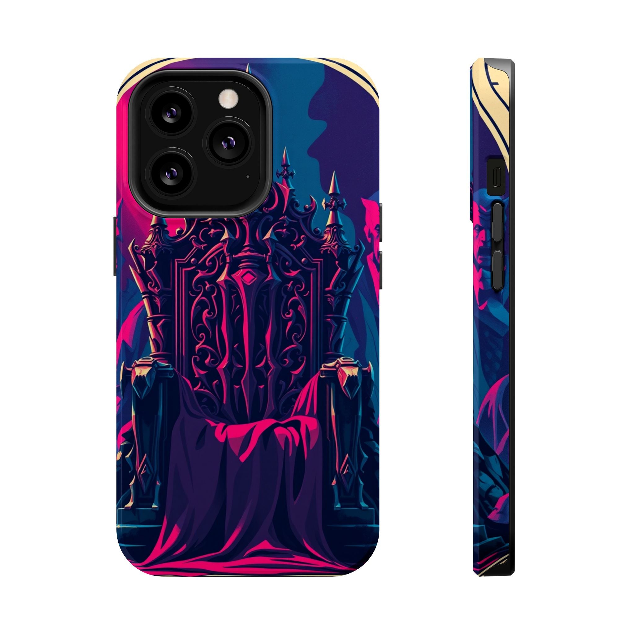 iPhone Lich King Throne Vintage Retro Poster Slim Everyday Designer Case · iPhon