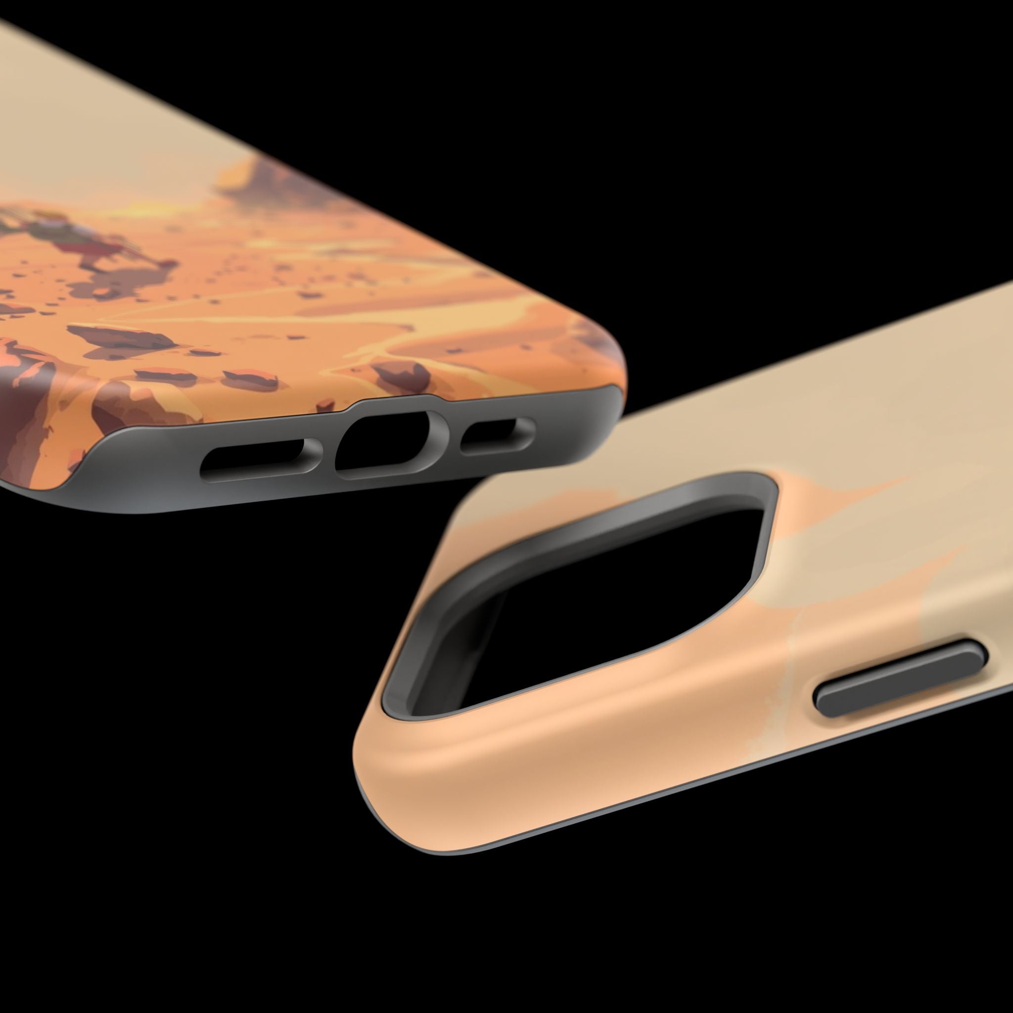 iPhone Burnt Orange And Sand Barely Surviving Slim Everyday Designer Case · iPho
