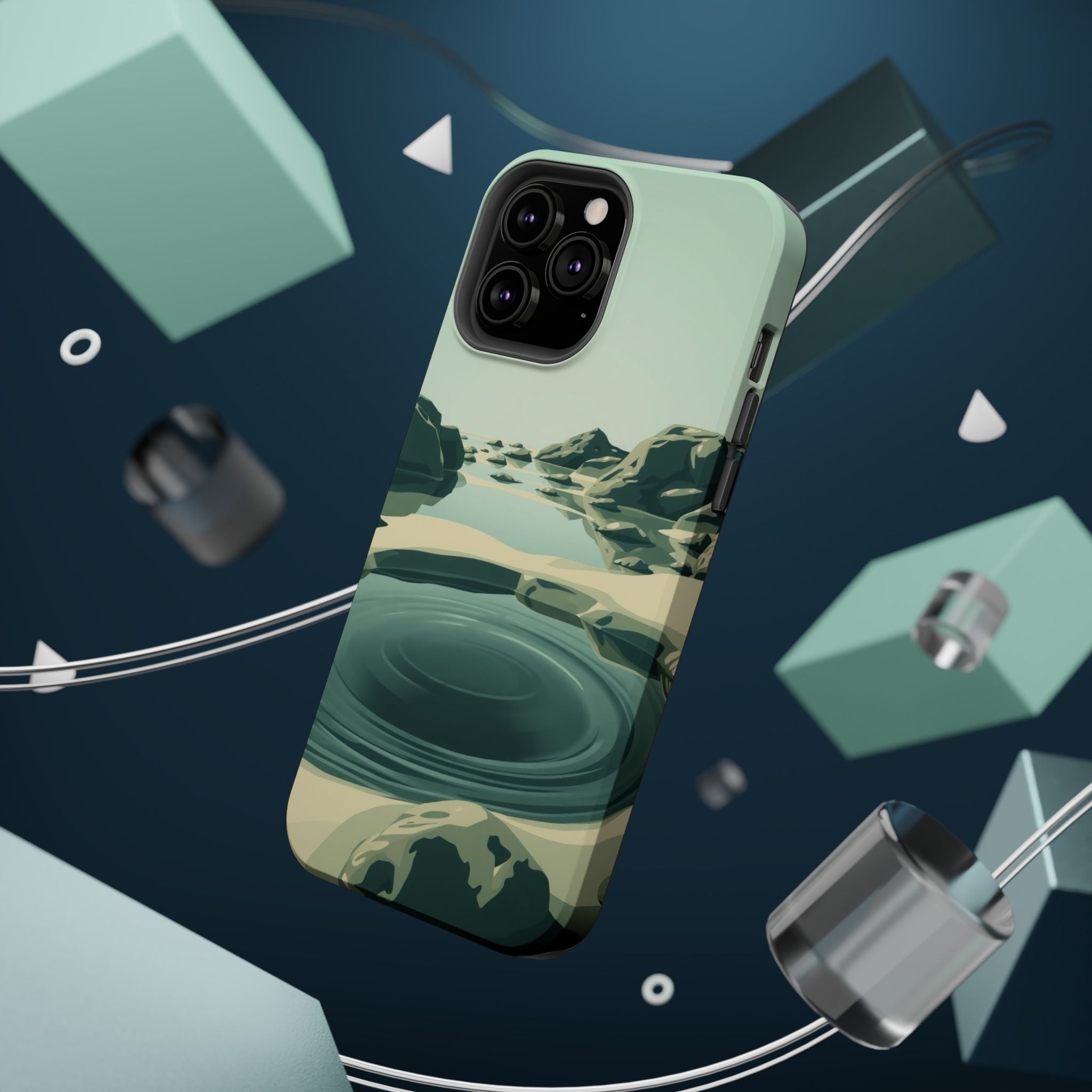 iPhone Radiant Tidal Pool Design Bold Modern Everyday Snap Case · iPhone Case