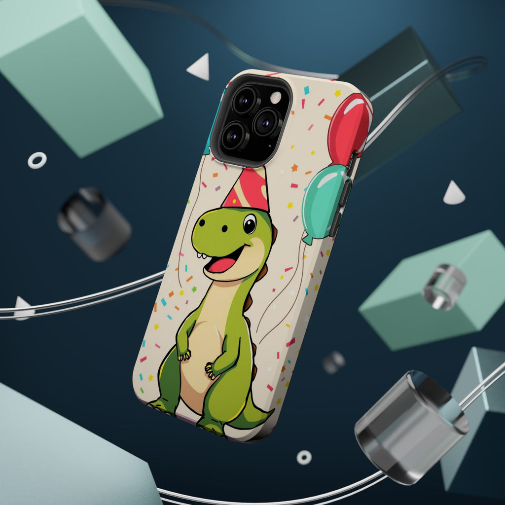 iPhone Dino with Party Hat Kids Fun Phone Case Gift Slim Snap Case · iPhone Case