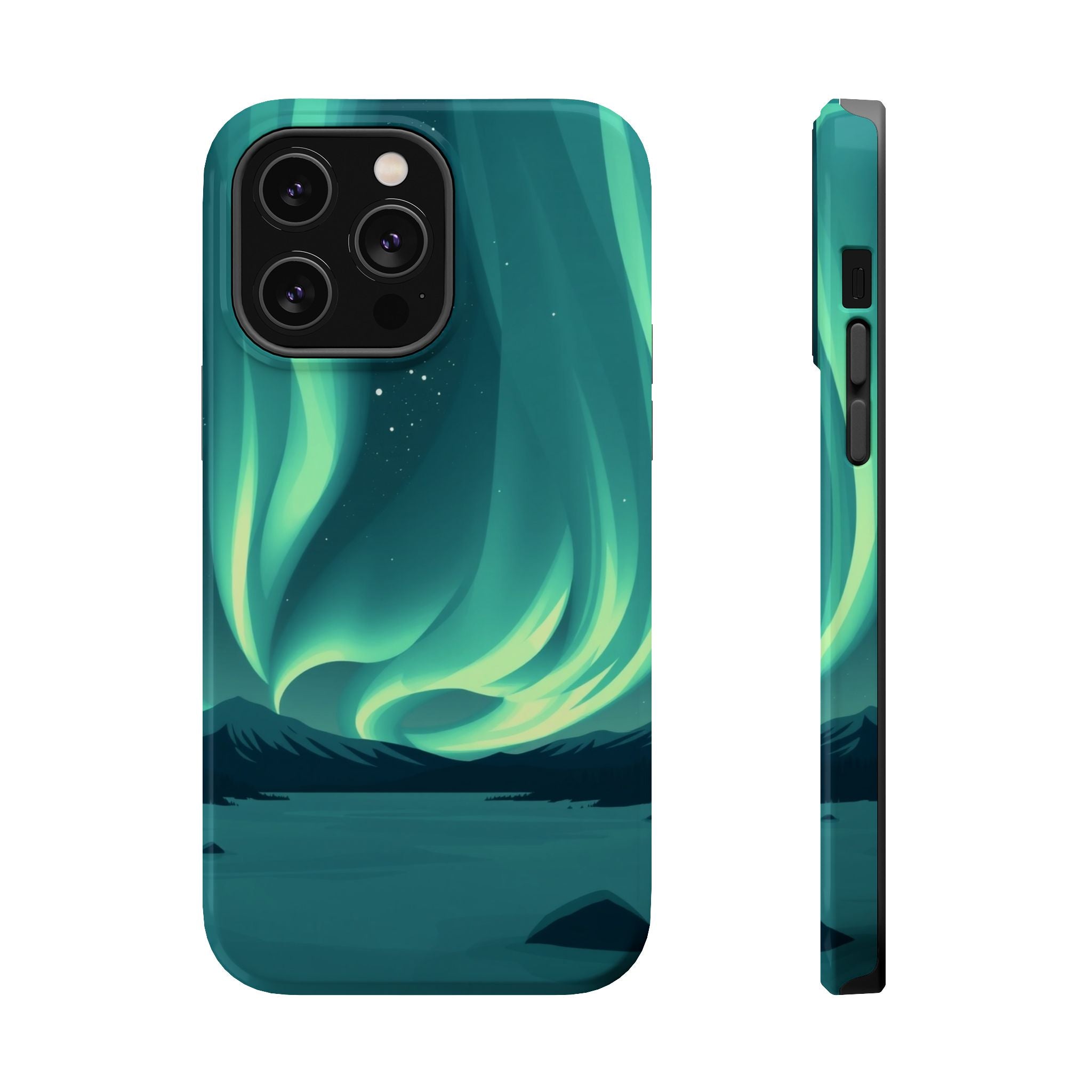 iPhone Northern Lights Abstract Geometric Slim iPhone Everyday Designer · iPhone