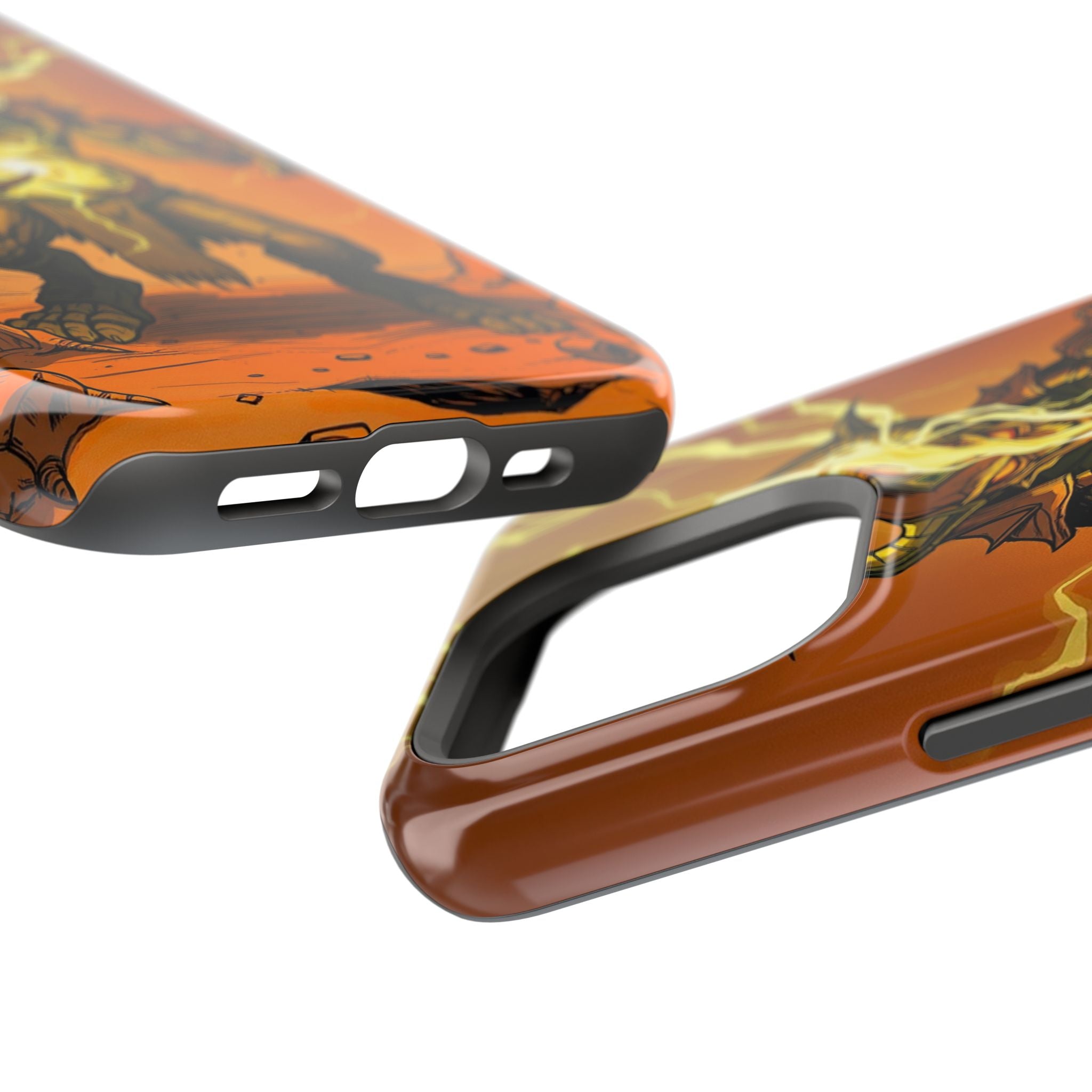 iPhone Burnt Orange And Sand Chaos Goblin Energy Clean Minimal Snap Case · iPhon