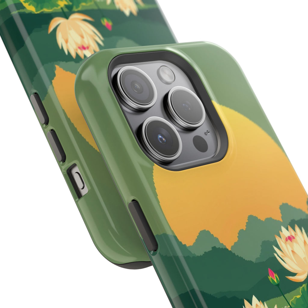 iPhone Lotus Pond Enchanted Art Slim Everyday Designer Case · iPhone Case
