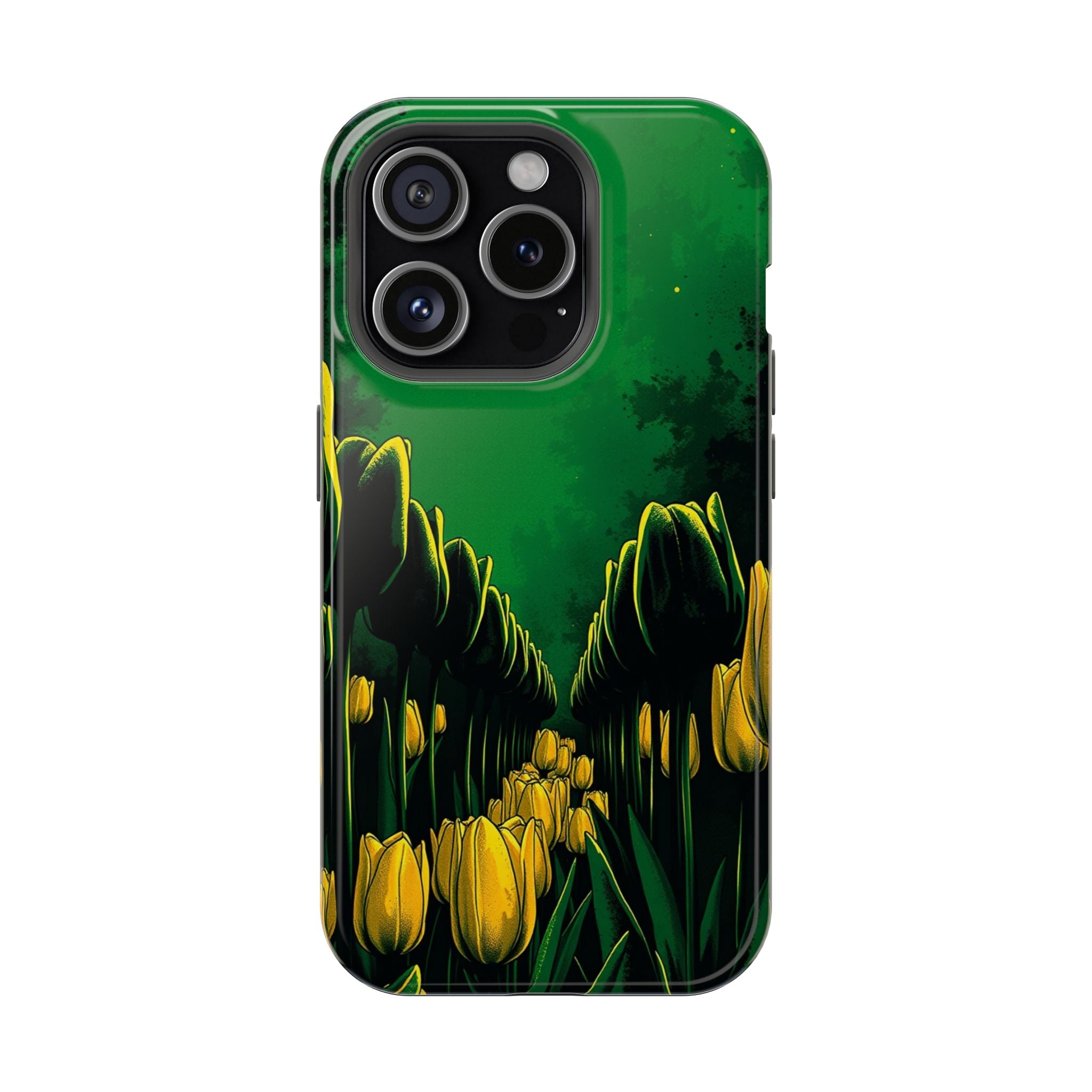 iPhone Tulip Row Emerald Green And Gold Slim Snap Case · iPhone Case
