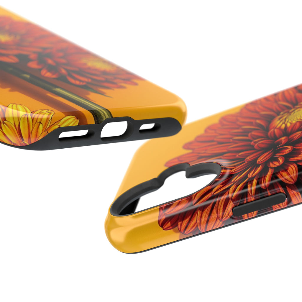 iPhone Mustard And Rust Ranunculus Stack Slim Everyday iPhone 14 · iPhone Case