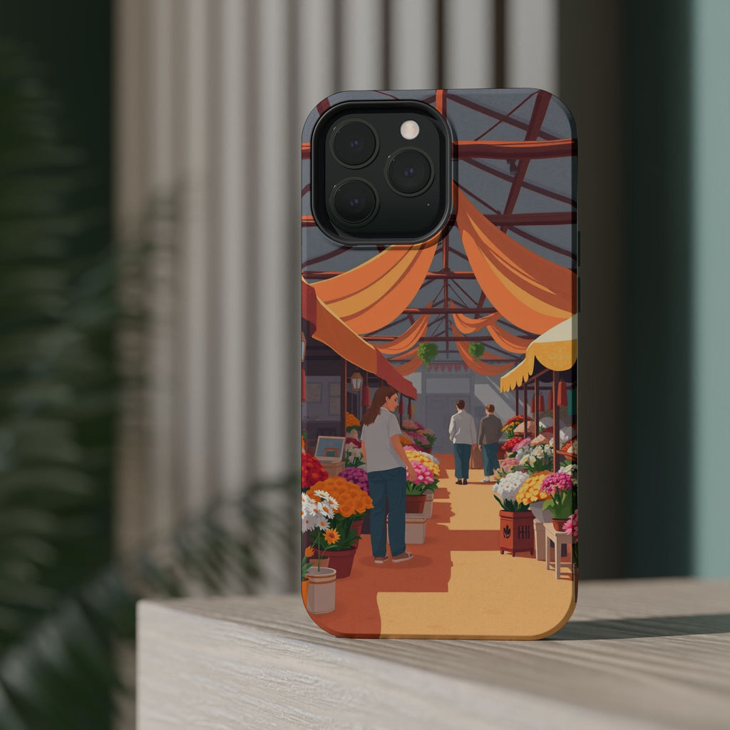 iPhone Vibrant Flower Market Design Slim Everyday Designer Case · iPhone Case