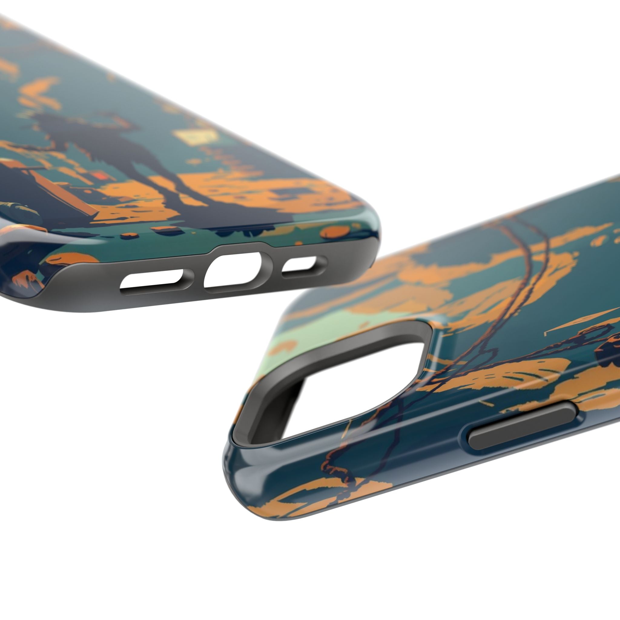iPhone Mustard And Rust Unhinged in a Cute Way Soft Finish Everyday Case · iPhon