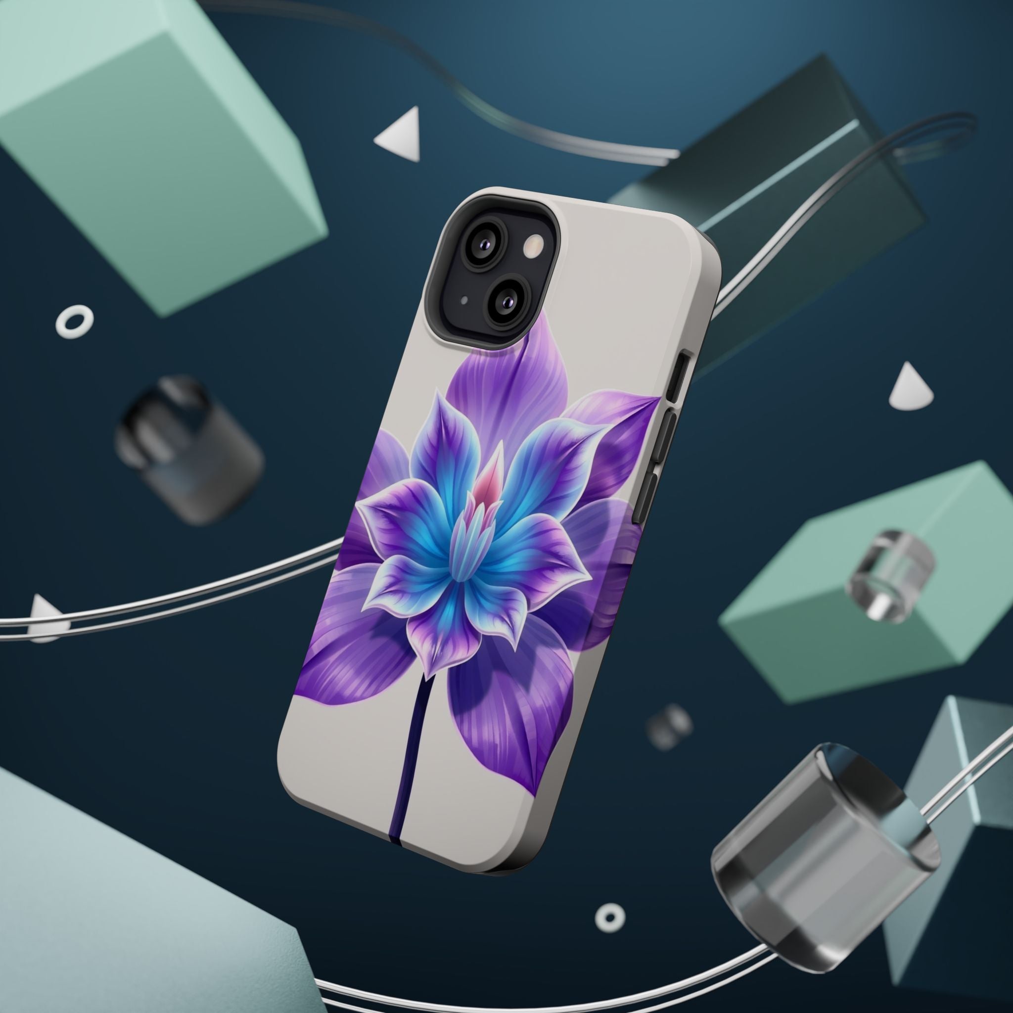 iPhone Dreamy Neon Floral Design 10 Slim Everyday Designer Case · iPhone Case