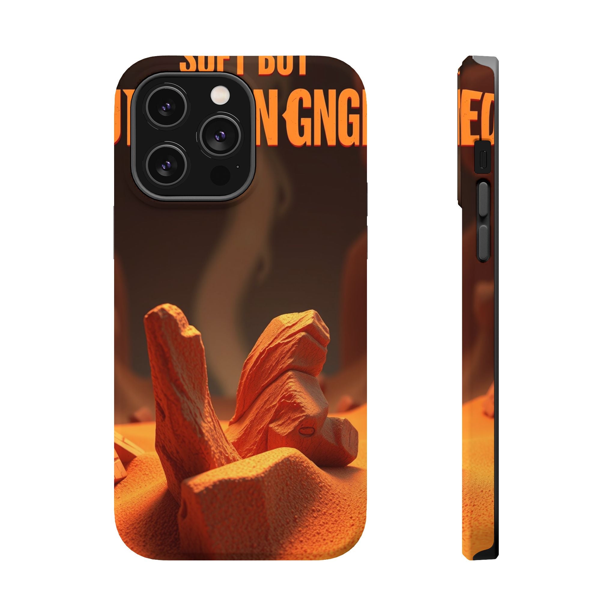 iPhone Earthy Soft but Unhinged Design Slim Everyday Designer Case · iPhone Case
