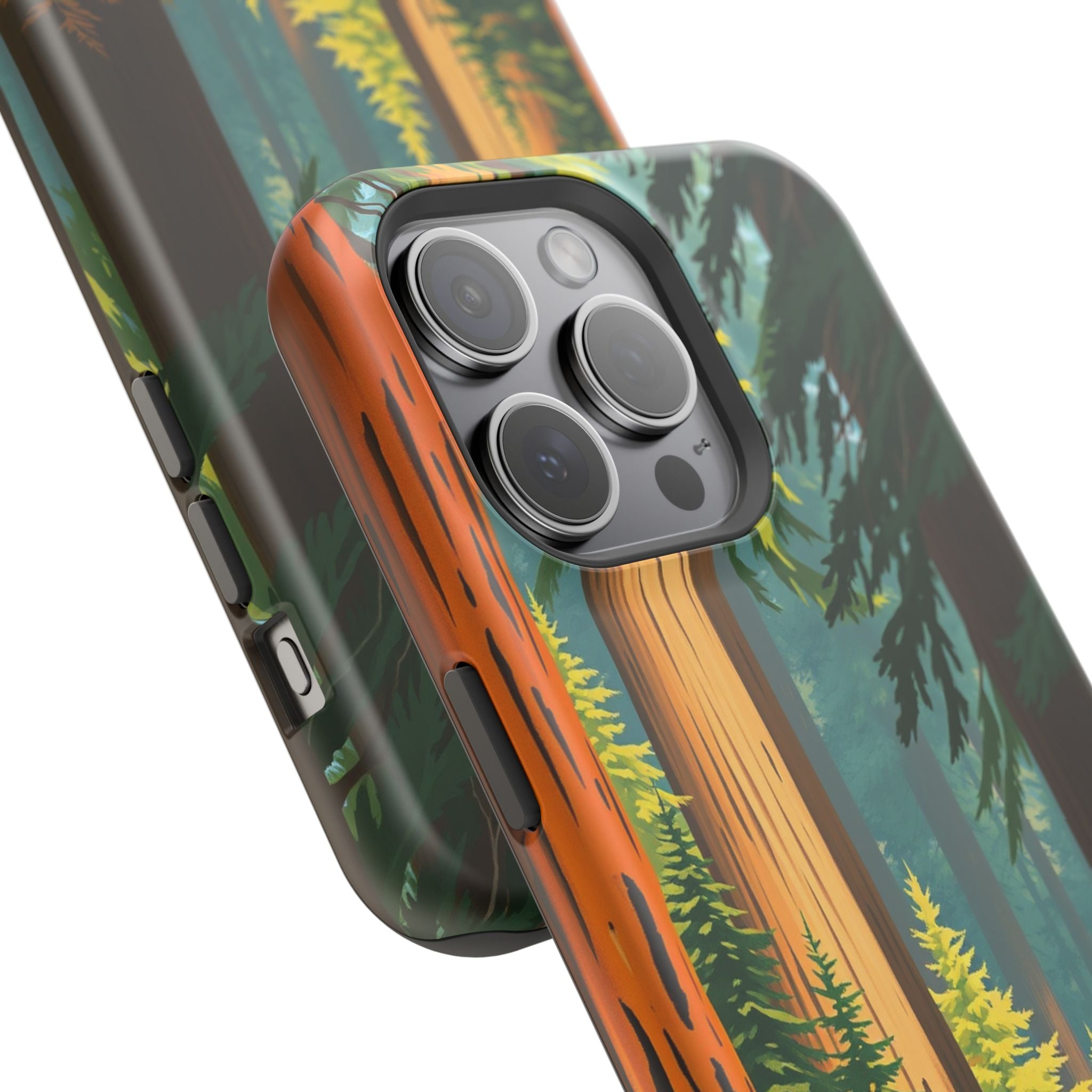 iPhone Redwood Forest Oil Painting Impressionist Clean iPhone Minimal · iPhone C