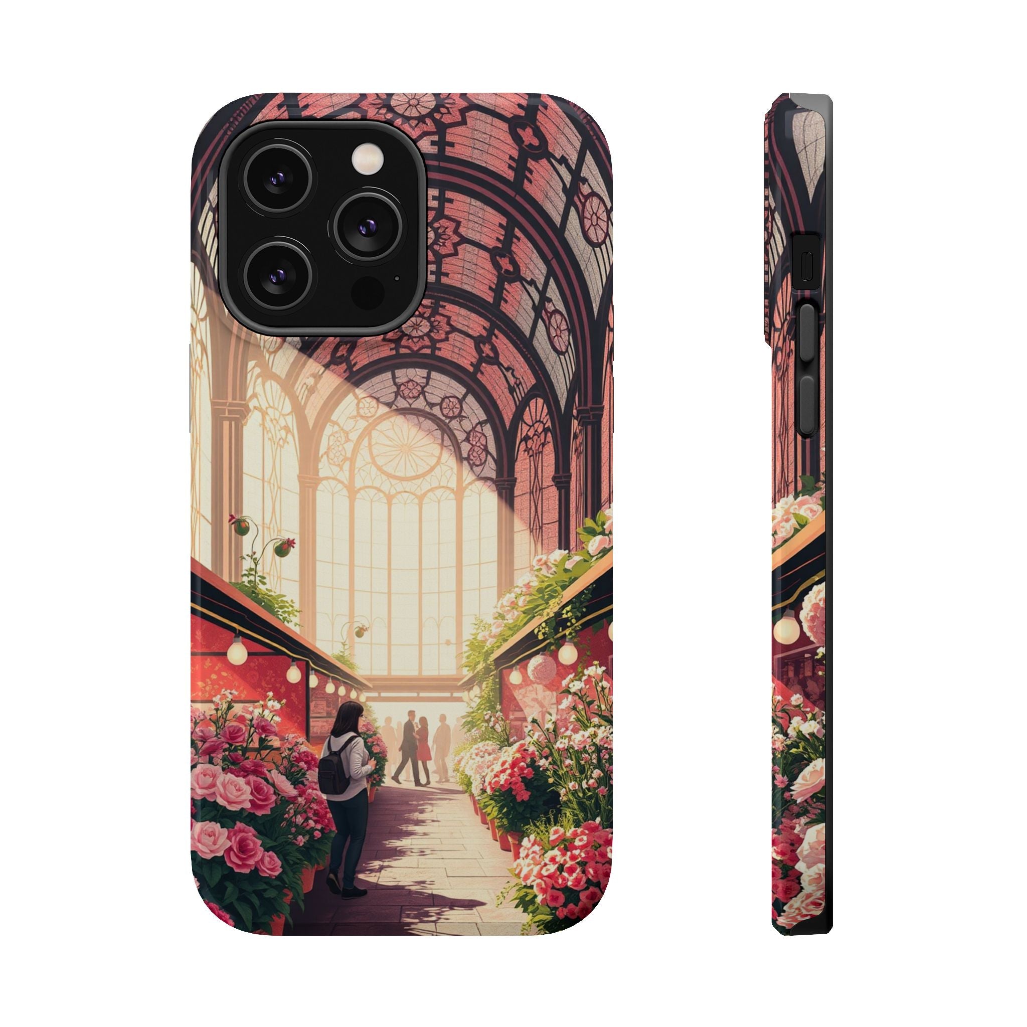 iPhone Flower Market Stained Glass Bold Modern Everyday Snap Case · iPhone Case