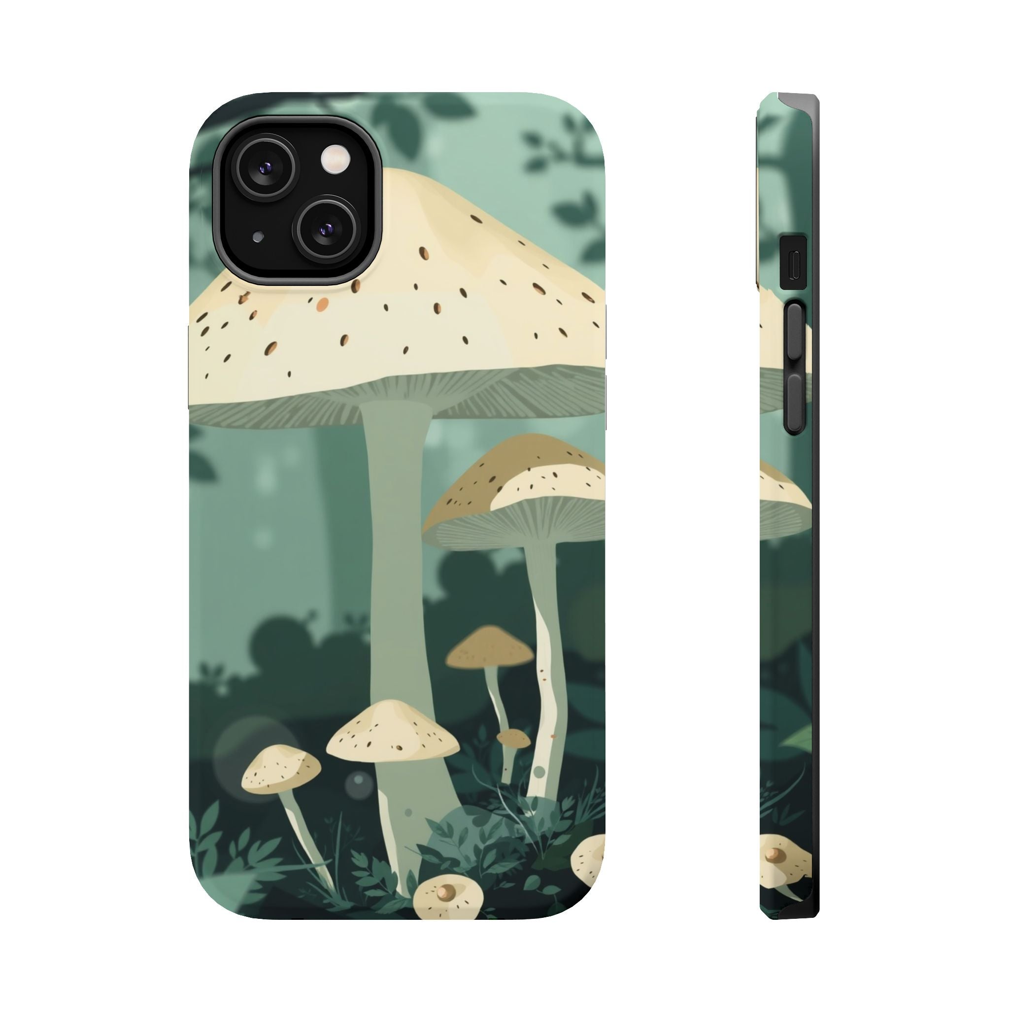 iPhone Sage And Ivory Mushroom Forest Slim Everyday Designer Case · iPhone Case
