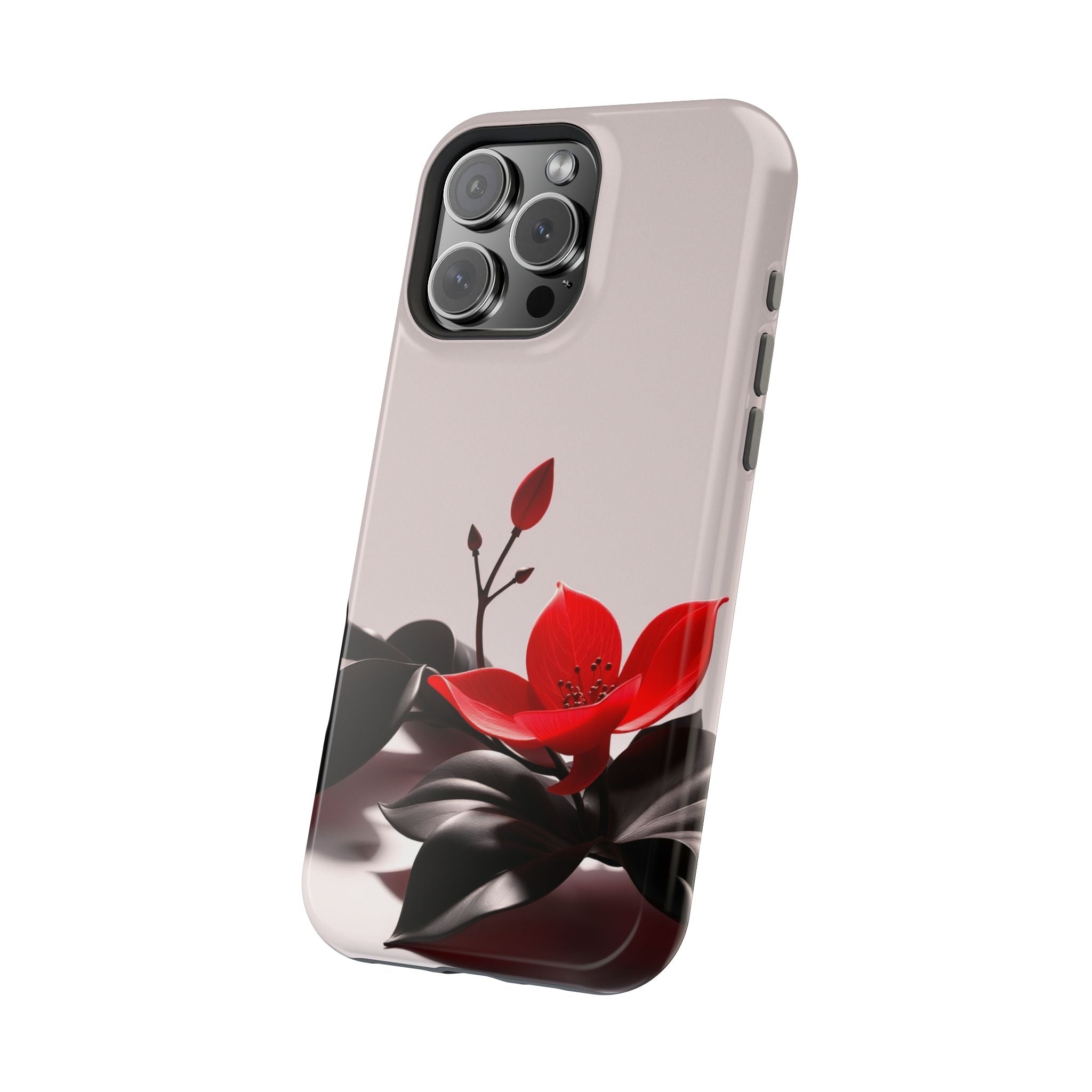 iPhone Radiant Bloom and Leaf Design Slim Everyday Designer Case · iPhone Case