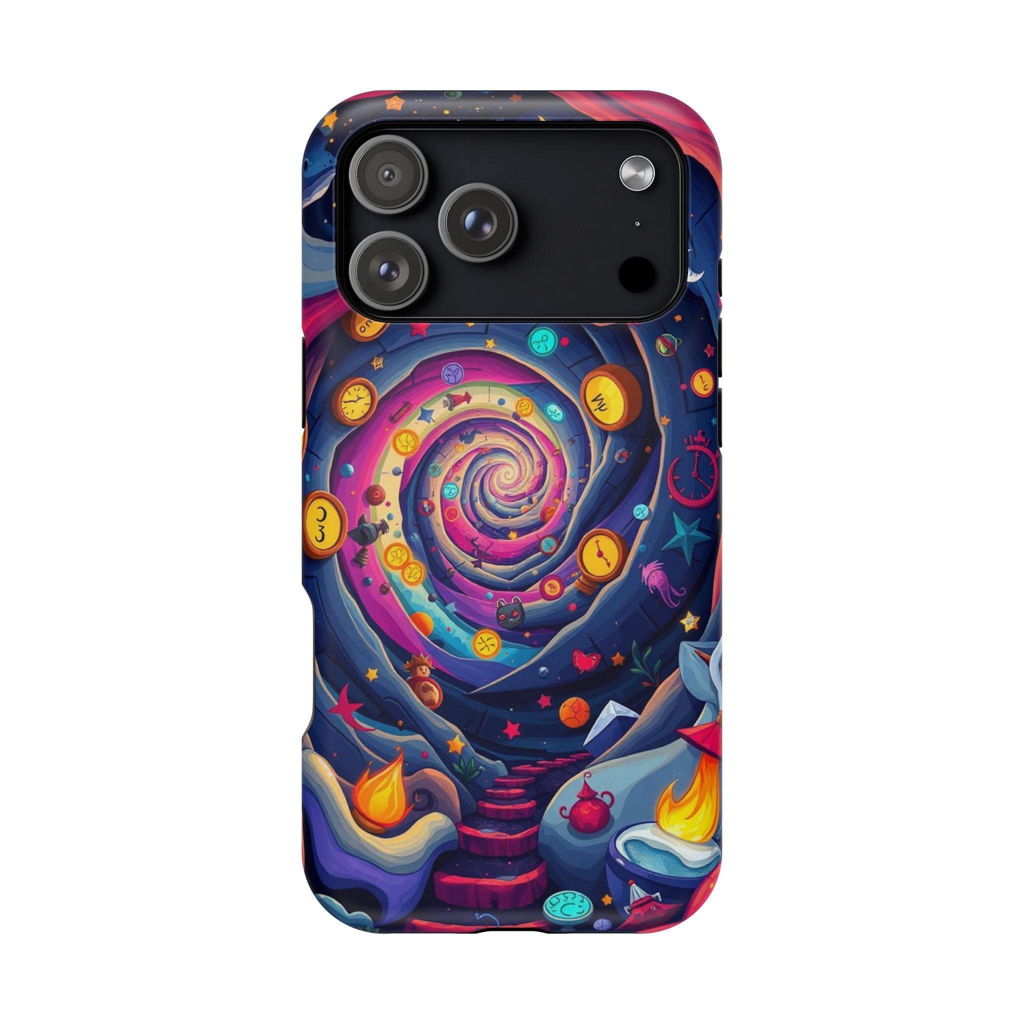 iPhone Time Portal Swirl Kids Fun iPhone Phone Case Gift Clean Minimal · iPhone