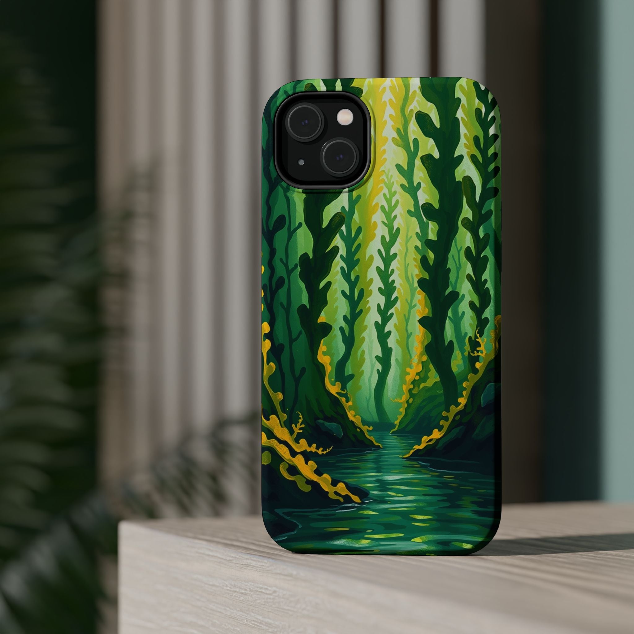 iPhone Kelp Forest Oil Painting Impressionist Slim iPhone Everyday · iPhone Case