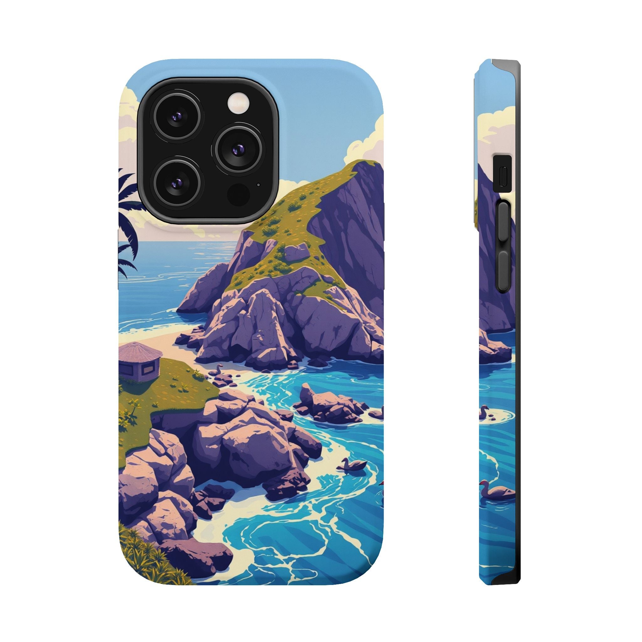 iPhone Vibrant Hibiscus Coast Design Slim Everyday Designer Case · iPhone Case