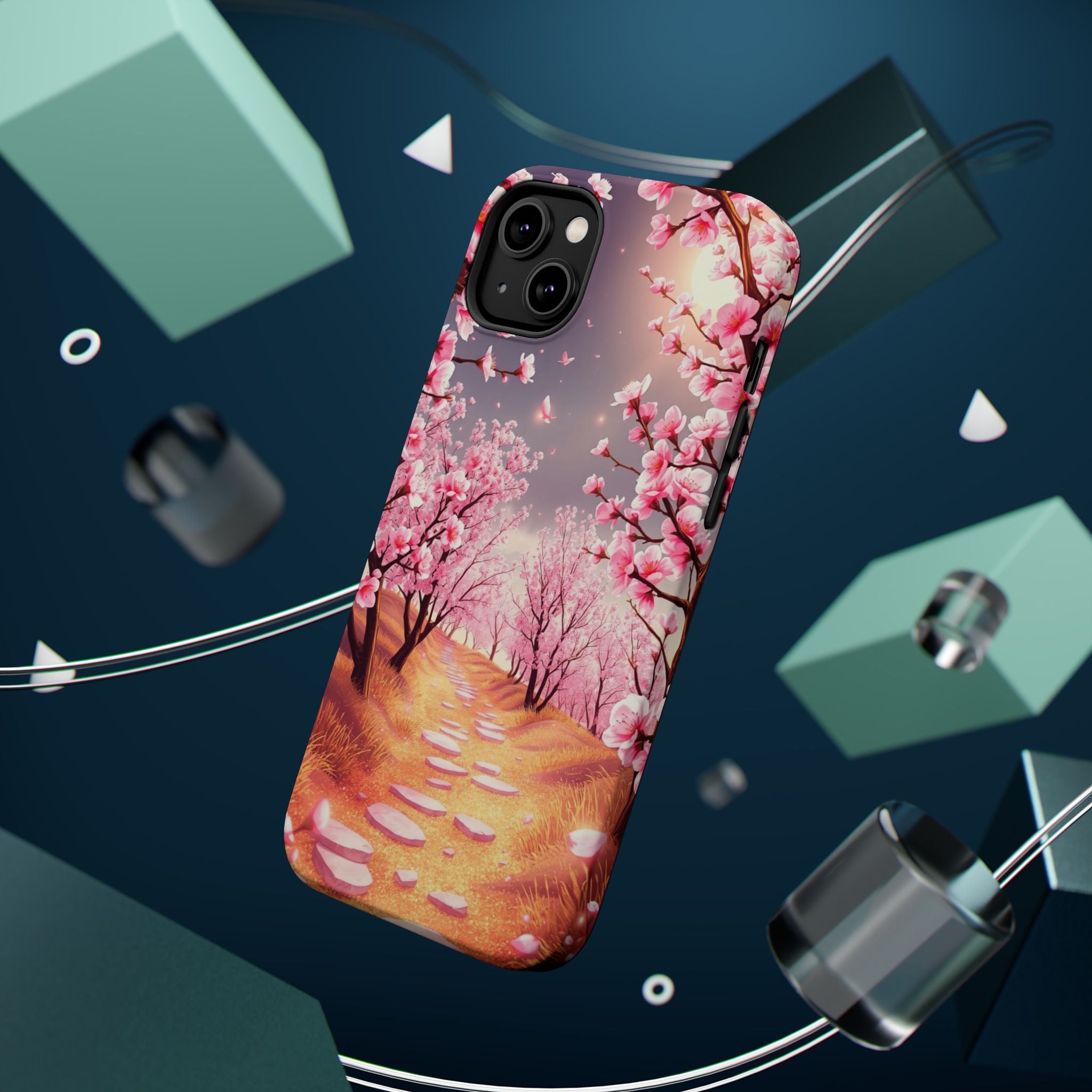 iPhone Dreamy Blossom Trail Design 14 Slim Everyday Designer Case · iPhone Case