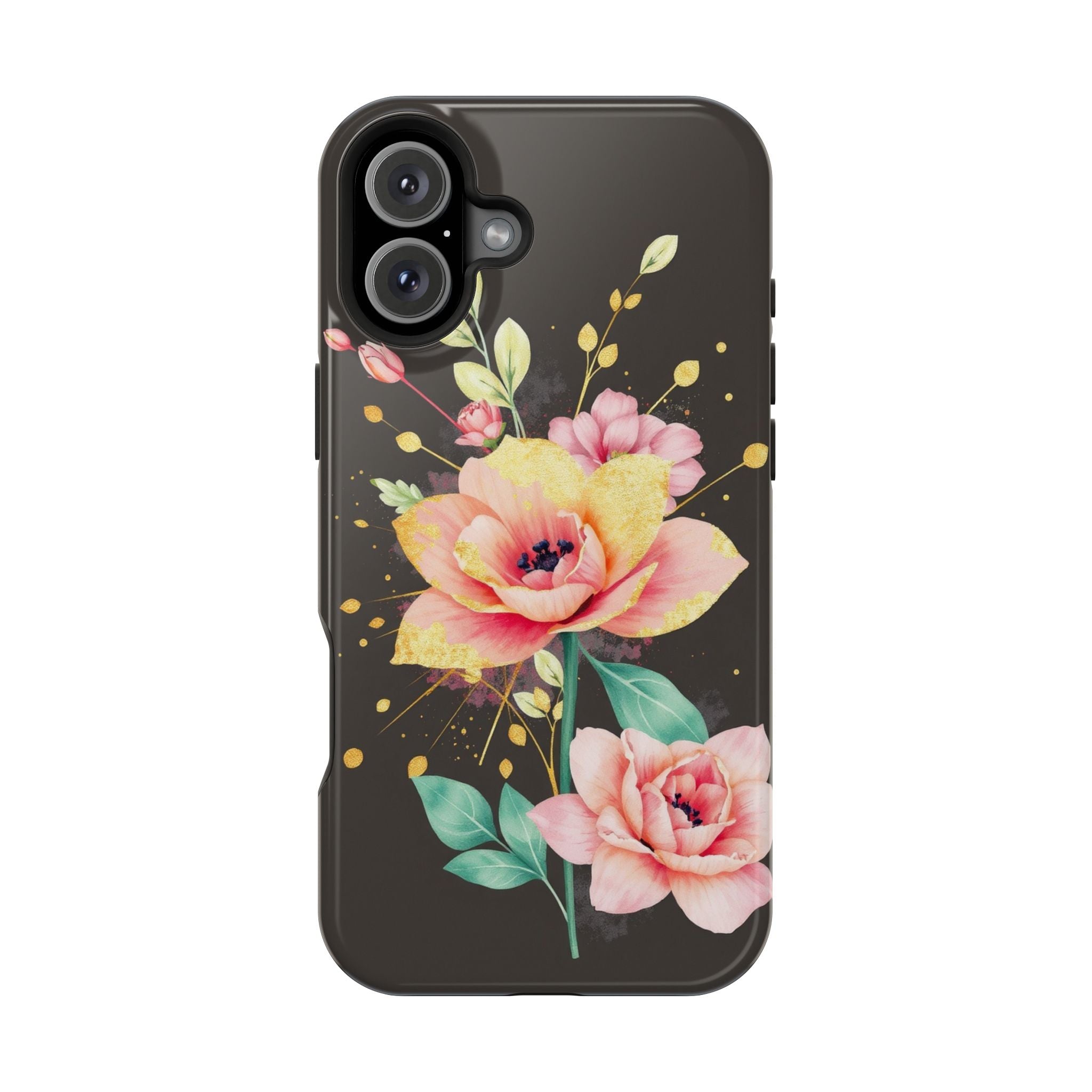 iPhone Earthy Floral Watercolor Splash Design Clean iPhone 14 Minimal · iPhone C