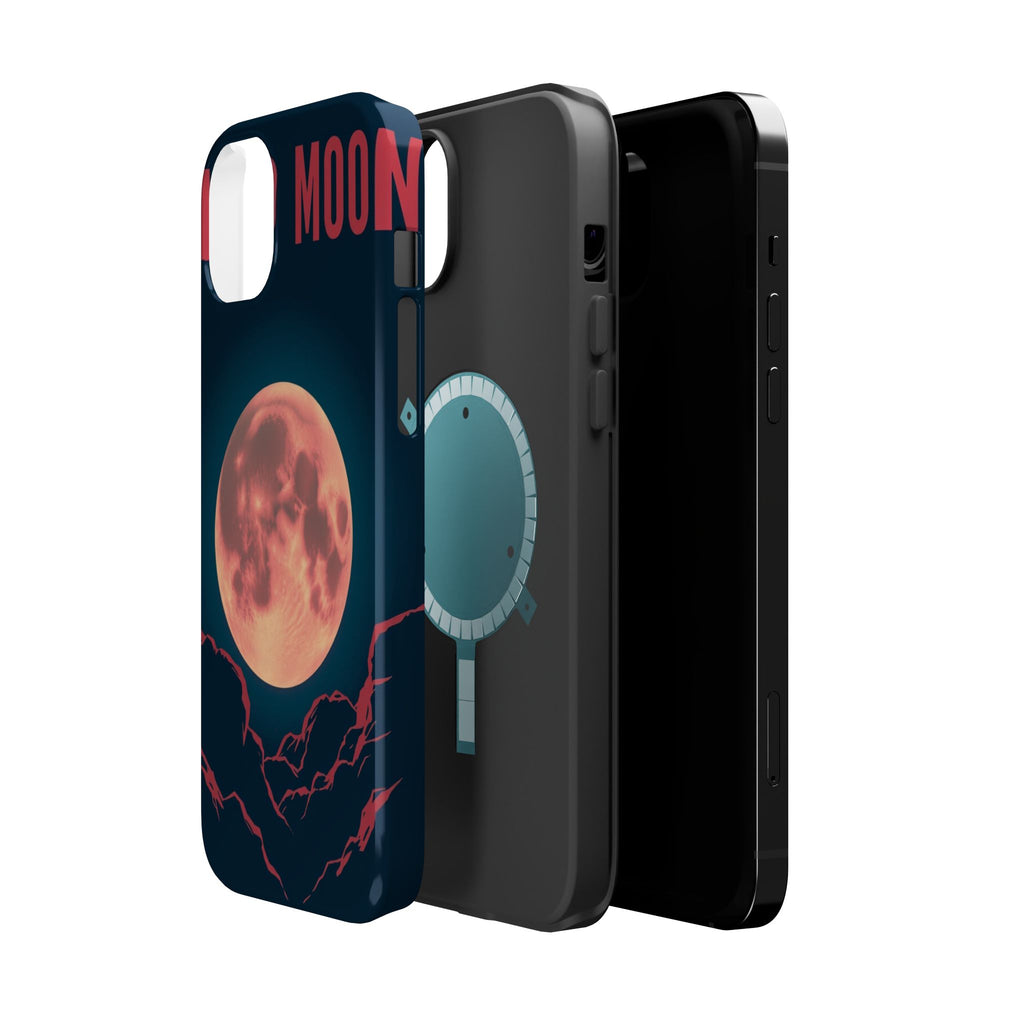 iPhone Blood Moon Rise Vintage Retro Poster Slim Everyday Designer Case · iPhone