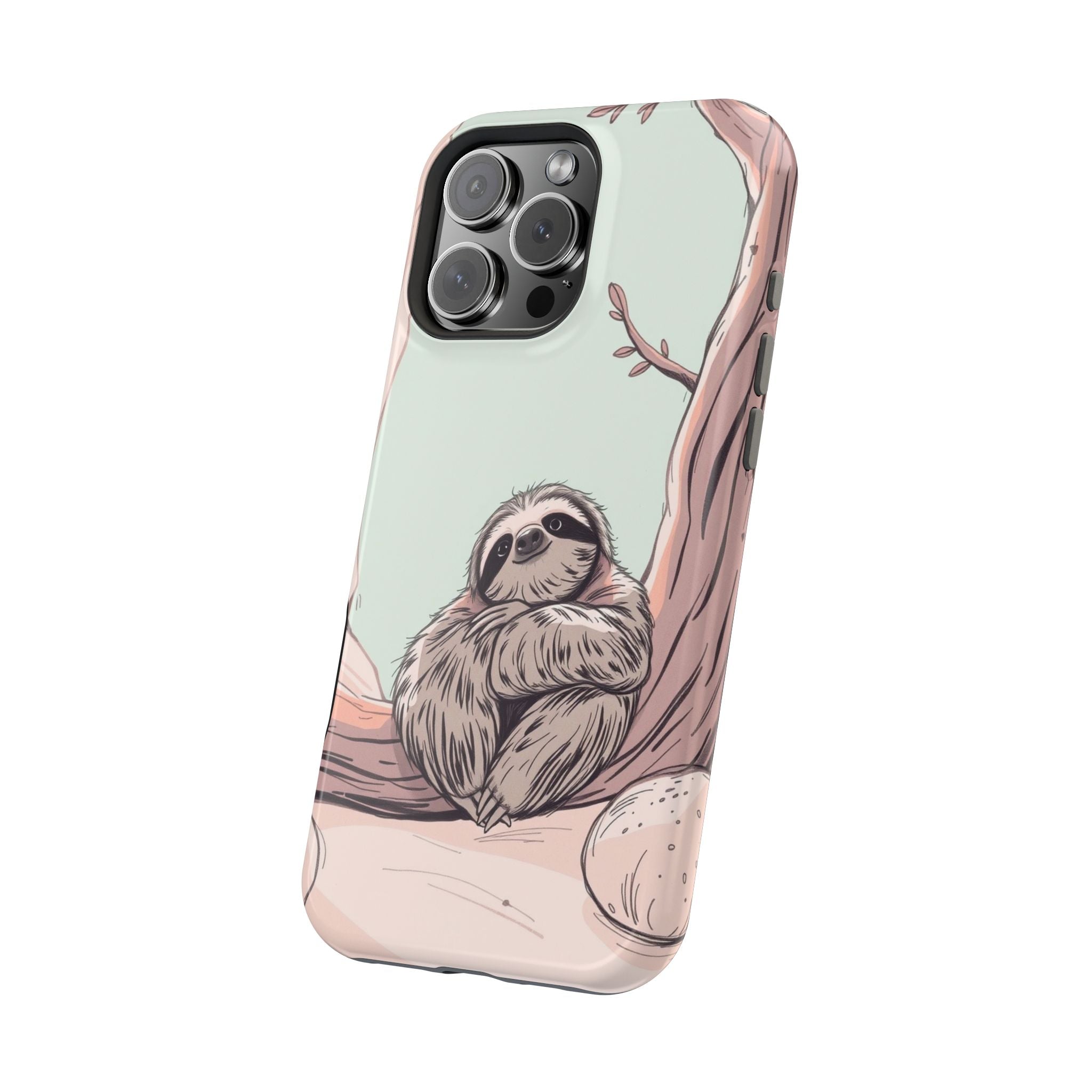 iPhone Cozy Sloth Mode Hand-Drawn Sketch Slim Everyday Designer Case · iPhone Ca