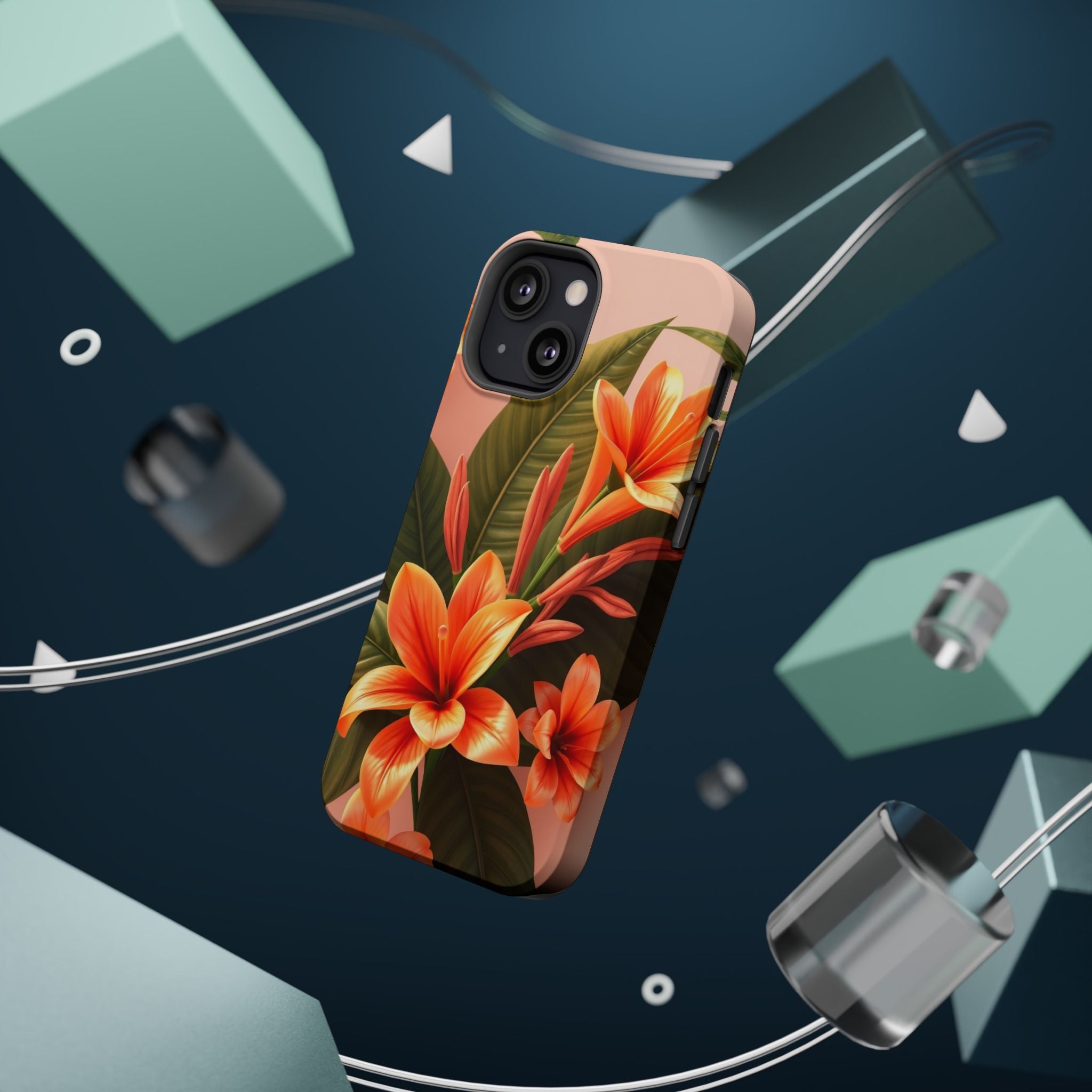 iPhone Tropical Bloom 3D Digital Bold Modern Everyday Snap Case · iPhone Case