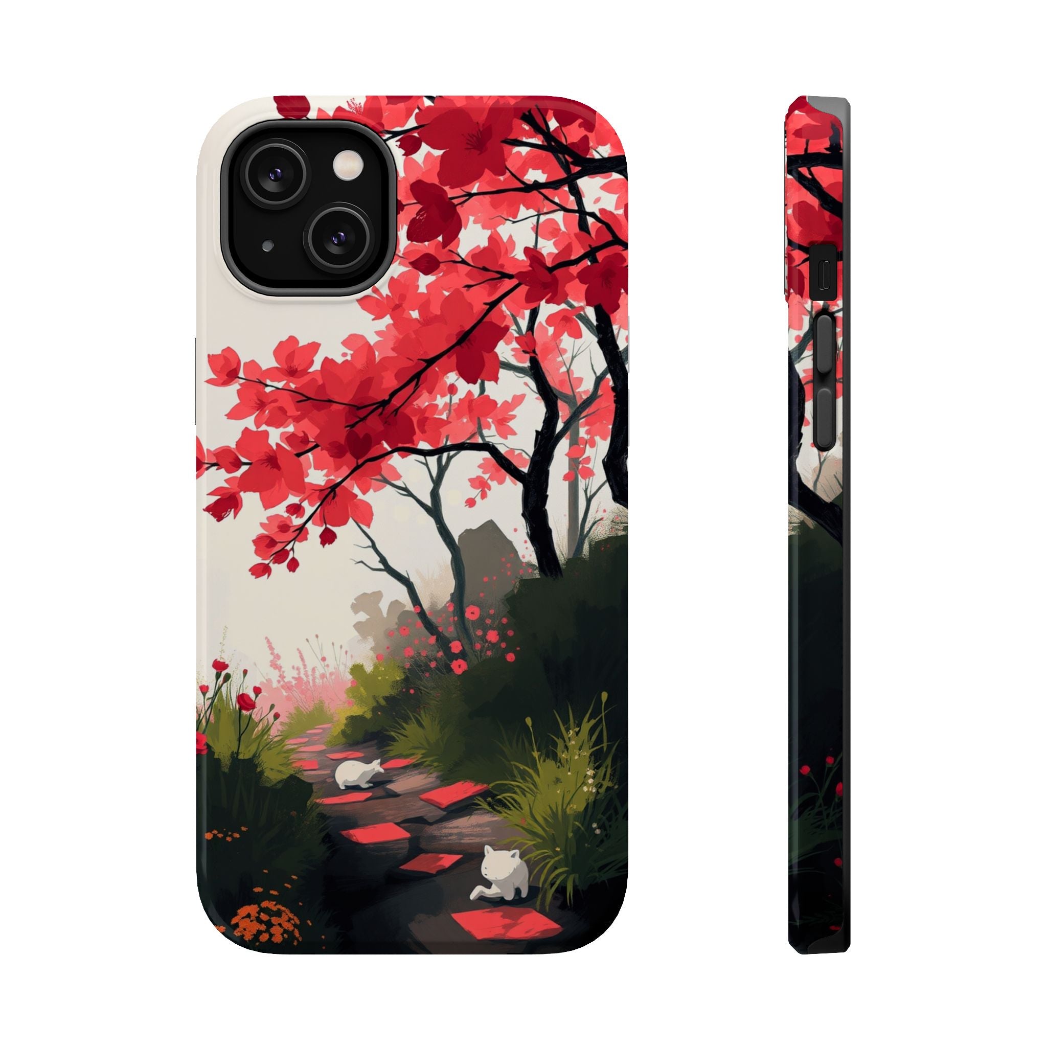 iPhone Blossom Trail Oil Painting Impressionist Soft iPhone Finish · iPhone Case