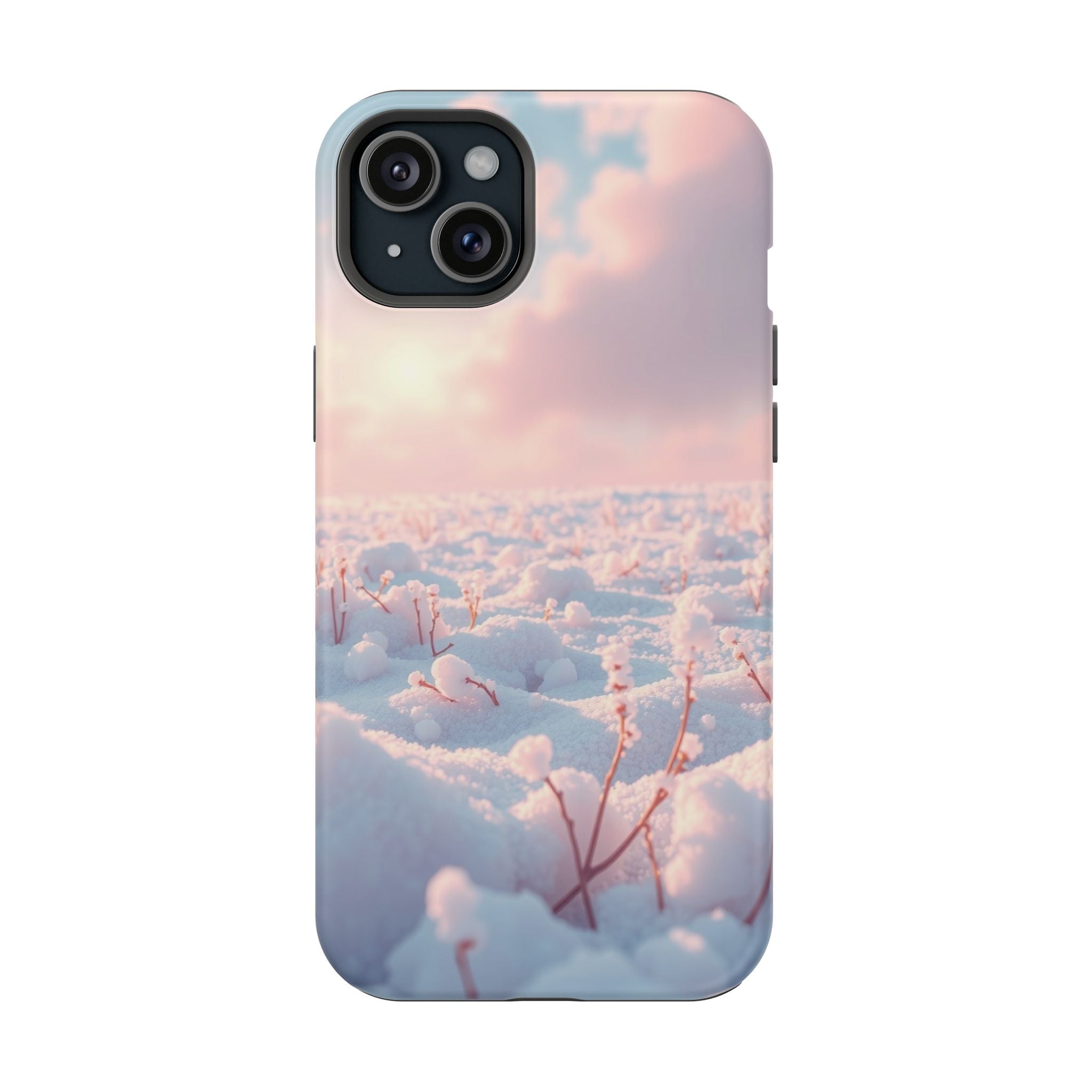 iPhone Snow Field Enchanted Art 13 Bold Modern Everyday Snap Case · iPhone Case