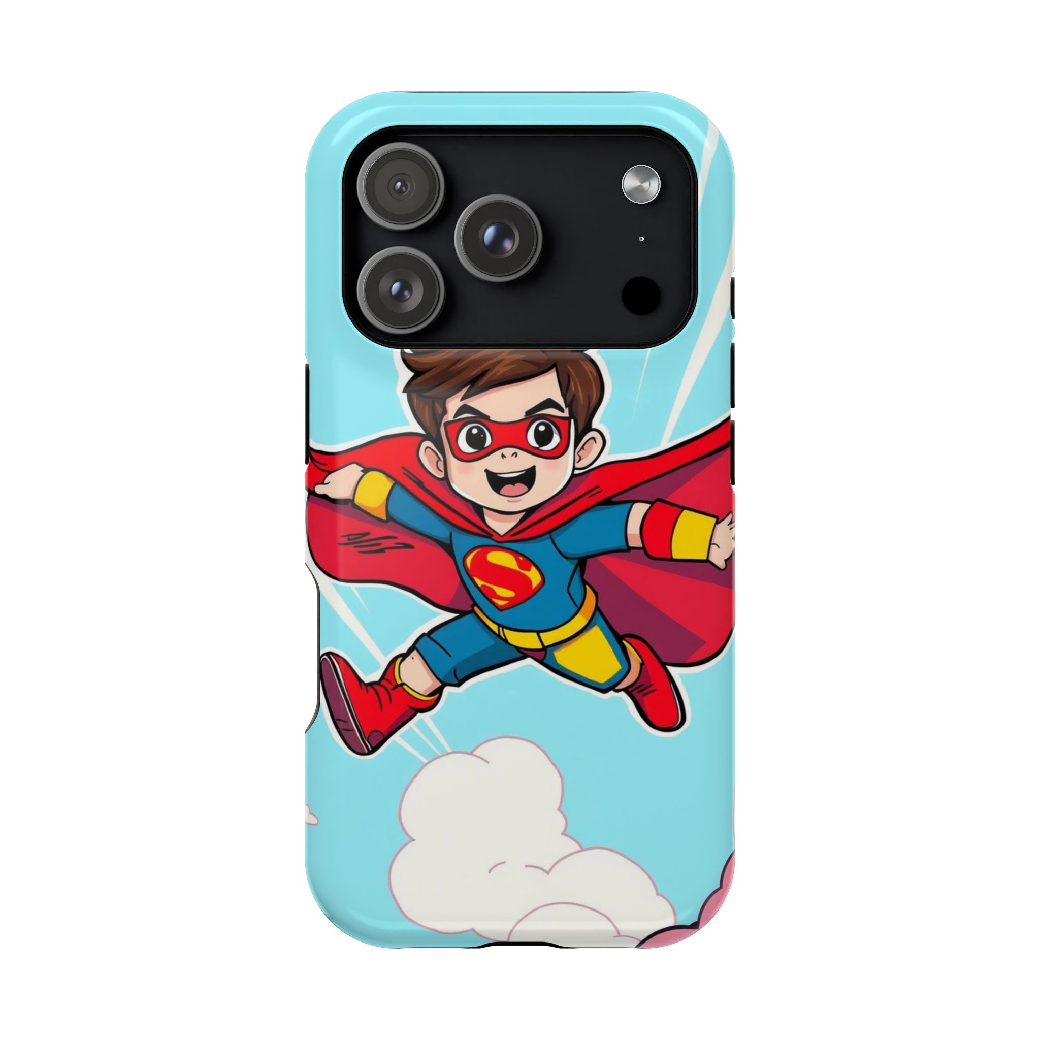 iPhone Kid Superhero Flying Kids Fun iPhone Phone Case Gift Slim · iPhone Case