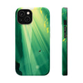 iPhone Emerald Green And Gold Waterfall Mist Slim iPhone Everyday · iPhone Case