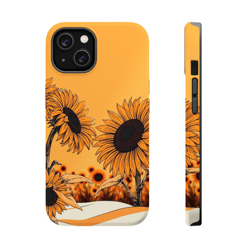 iPhone Burnt Orange And Sand Sunflower Pop Slim iPhone Everyday · iPhone Case