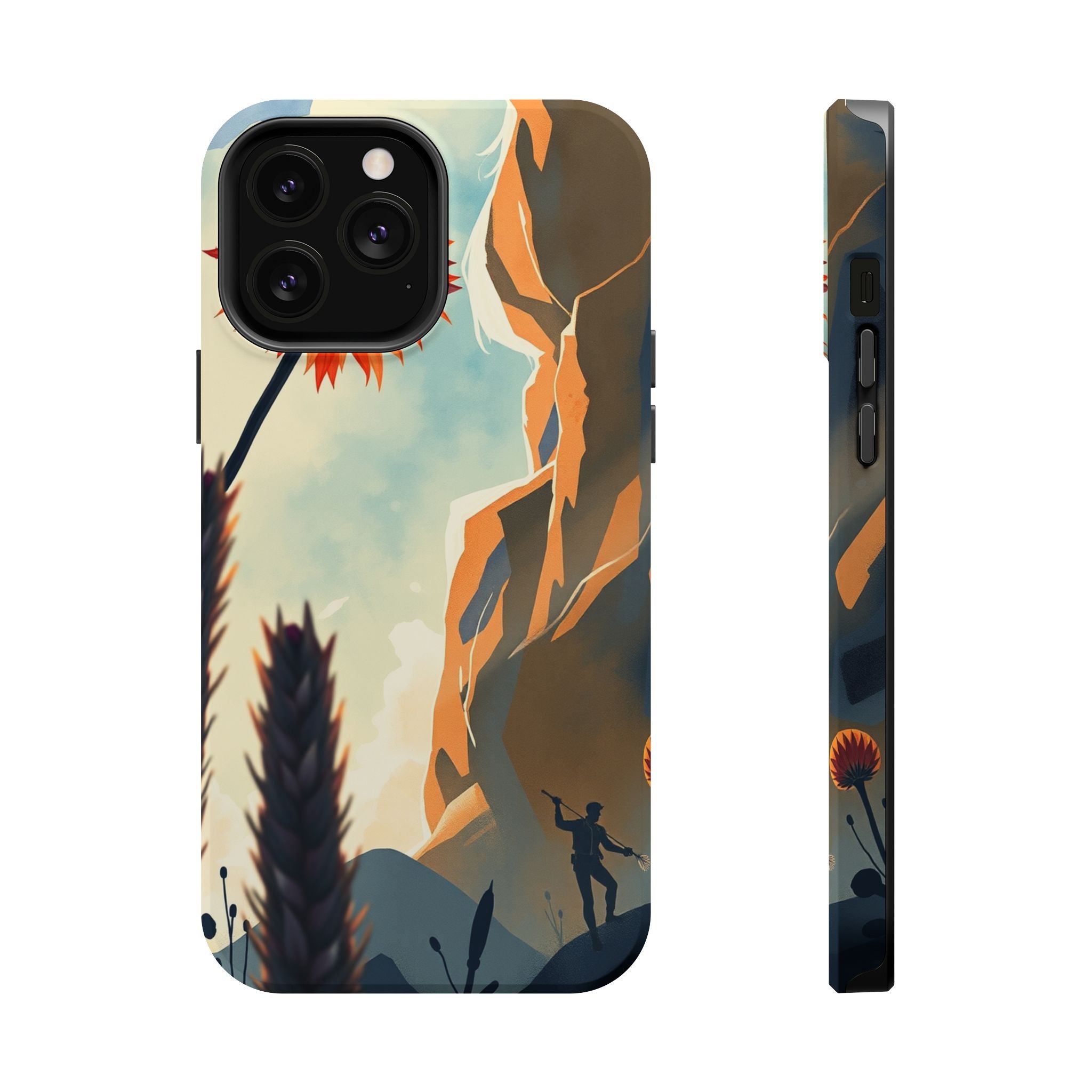 iPhone Bud Burst Vibrant Watercolor Artistic Everyday Cas Slim Snap Case · iPhon
