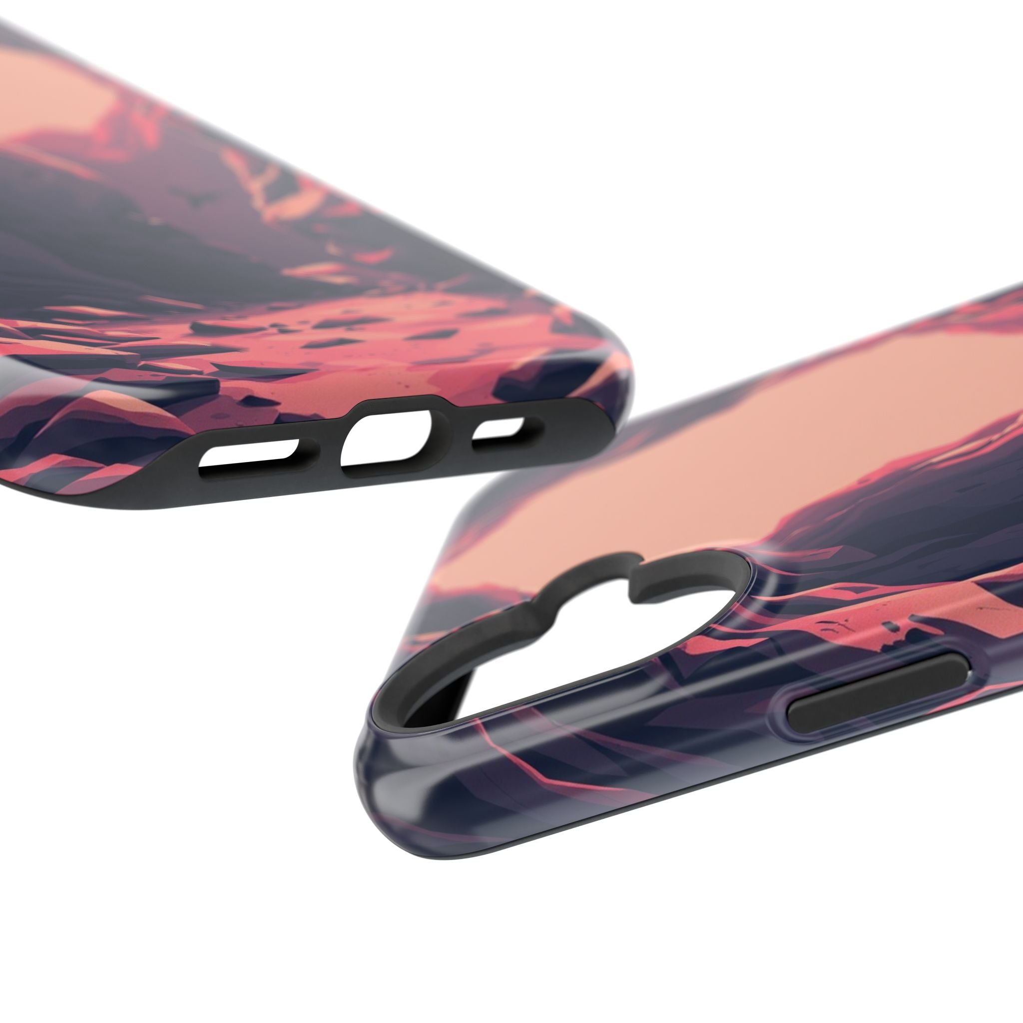 iPhone Rose Pink And Cream Dark Crystal Cave Slim Everyday Designer Case · iPhon