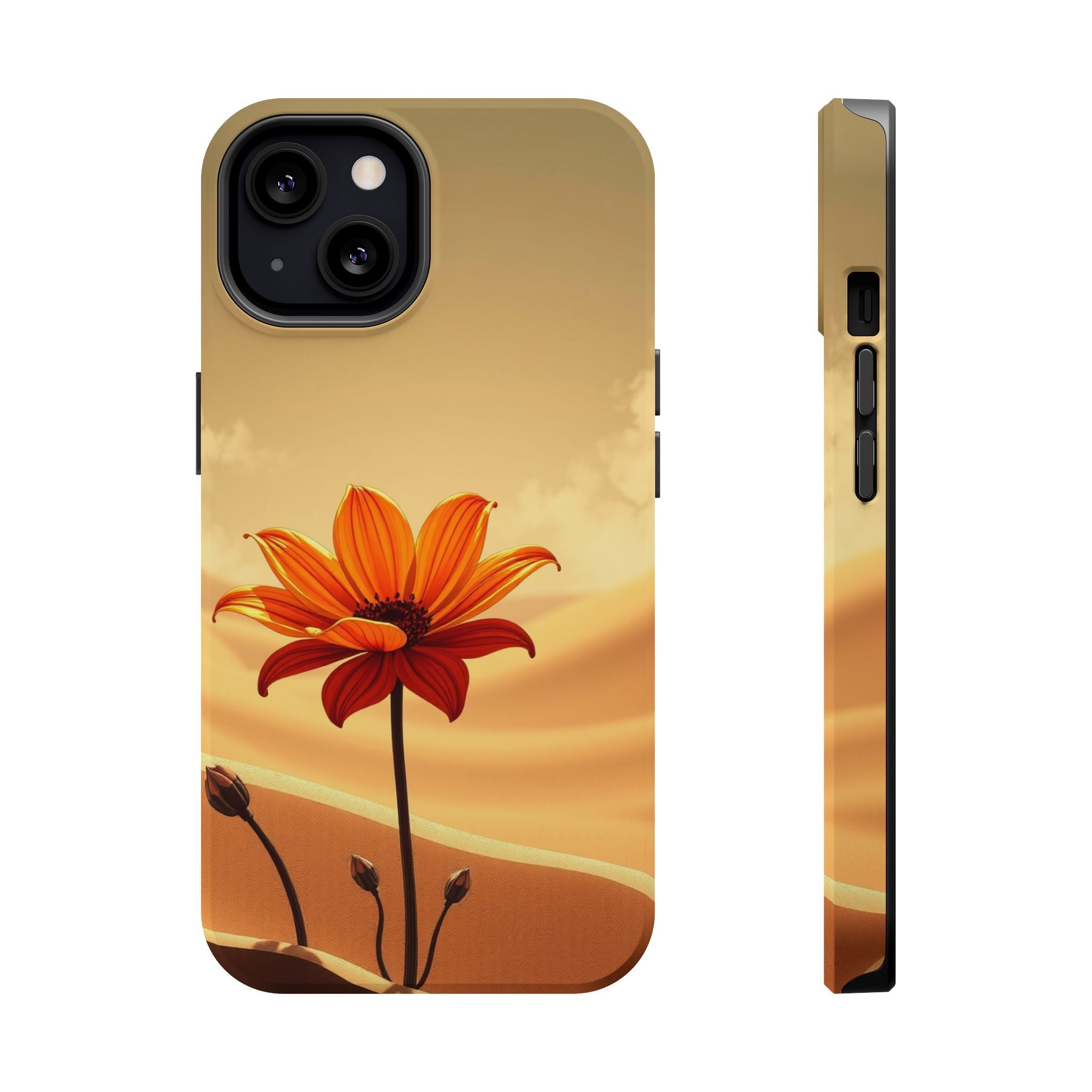 iPhone Neon Floral Dark Gothic Ink Bold Modern Everyday Snap Case · iPhone Case