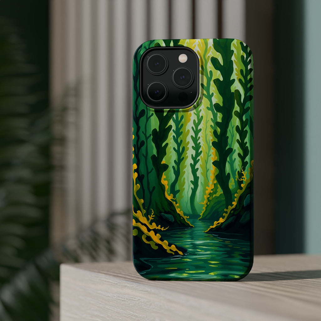 iPhone Kelp Forest Oil Painting Impressionist Slim iPhone Everyday · iPhone Case