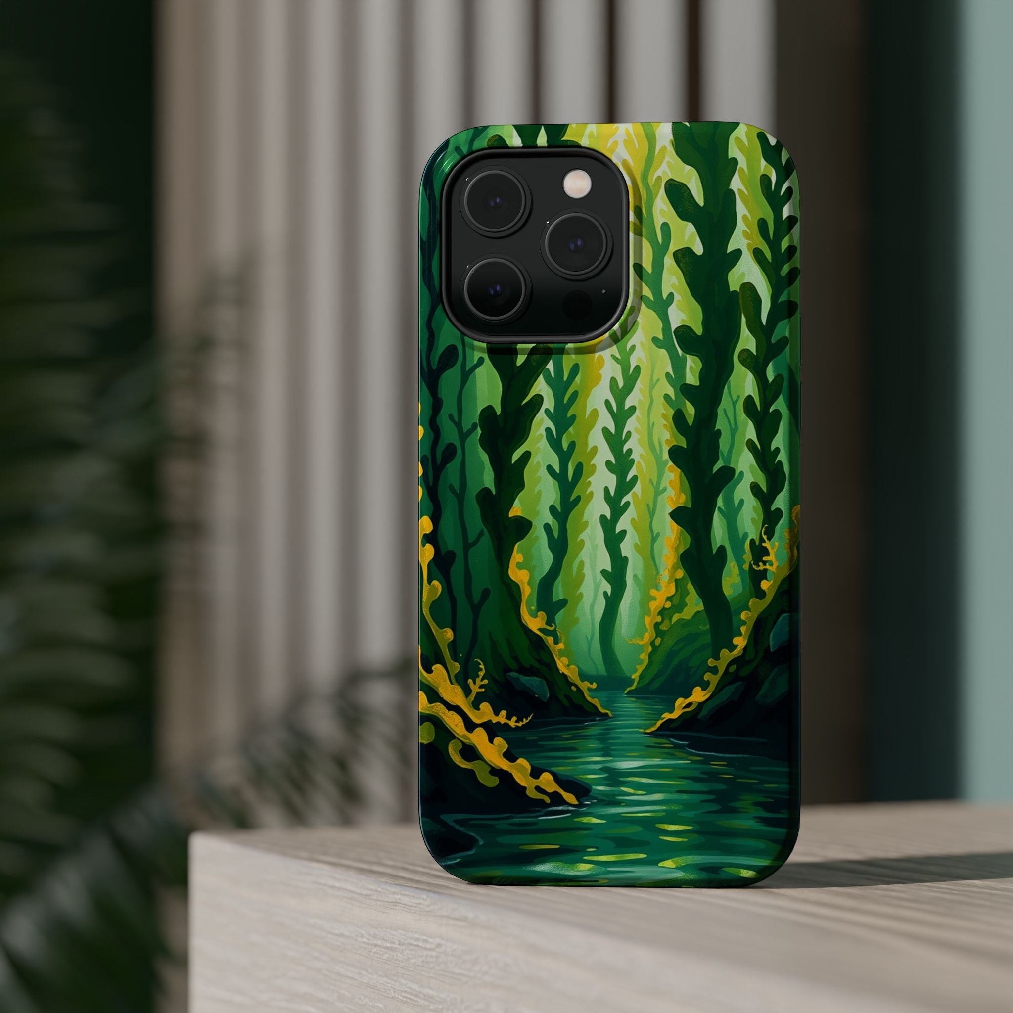 iPhone Kelp Forest Oil Painting Impressionist Slim iPhone Everyday · iPhone Case