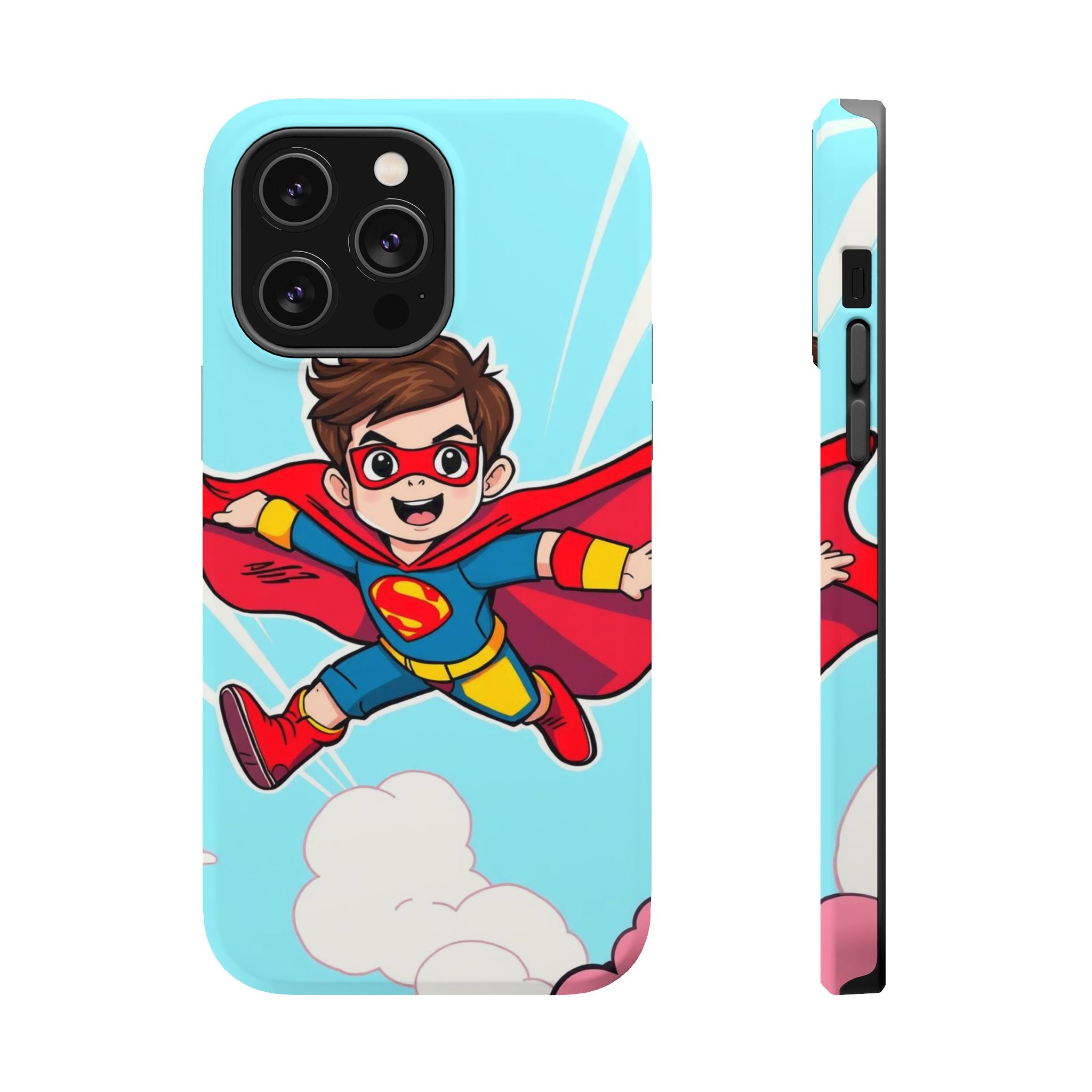iPhone Kid Superhero Flying Kids Fun iPhone Phone Case Gift Slim · iPhone Case