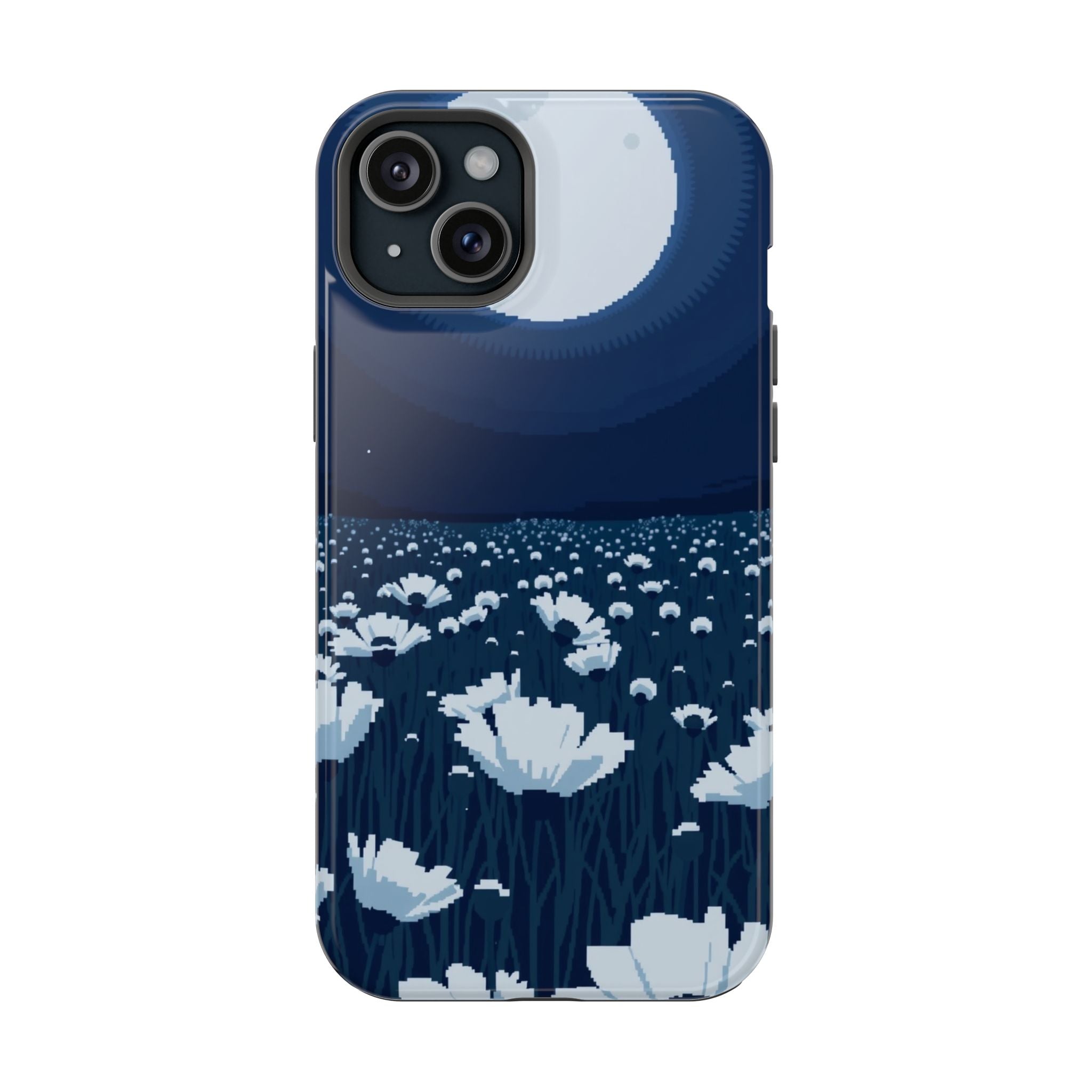 iPhone Poppy Field Pixel Art -Bit Bold Modern Everyday Snap Case · iPhone Case