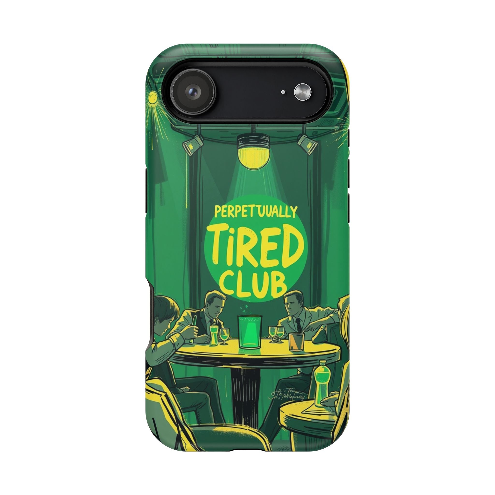 iPhone Radiant Perpetually Tired Club Design Slim Everyday Designer Case · iPhon