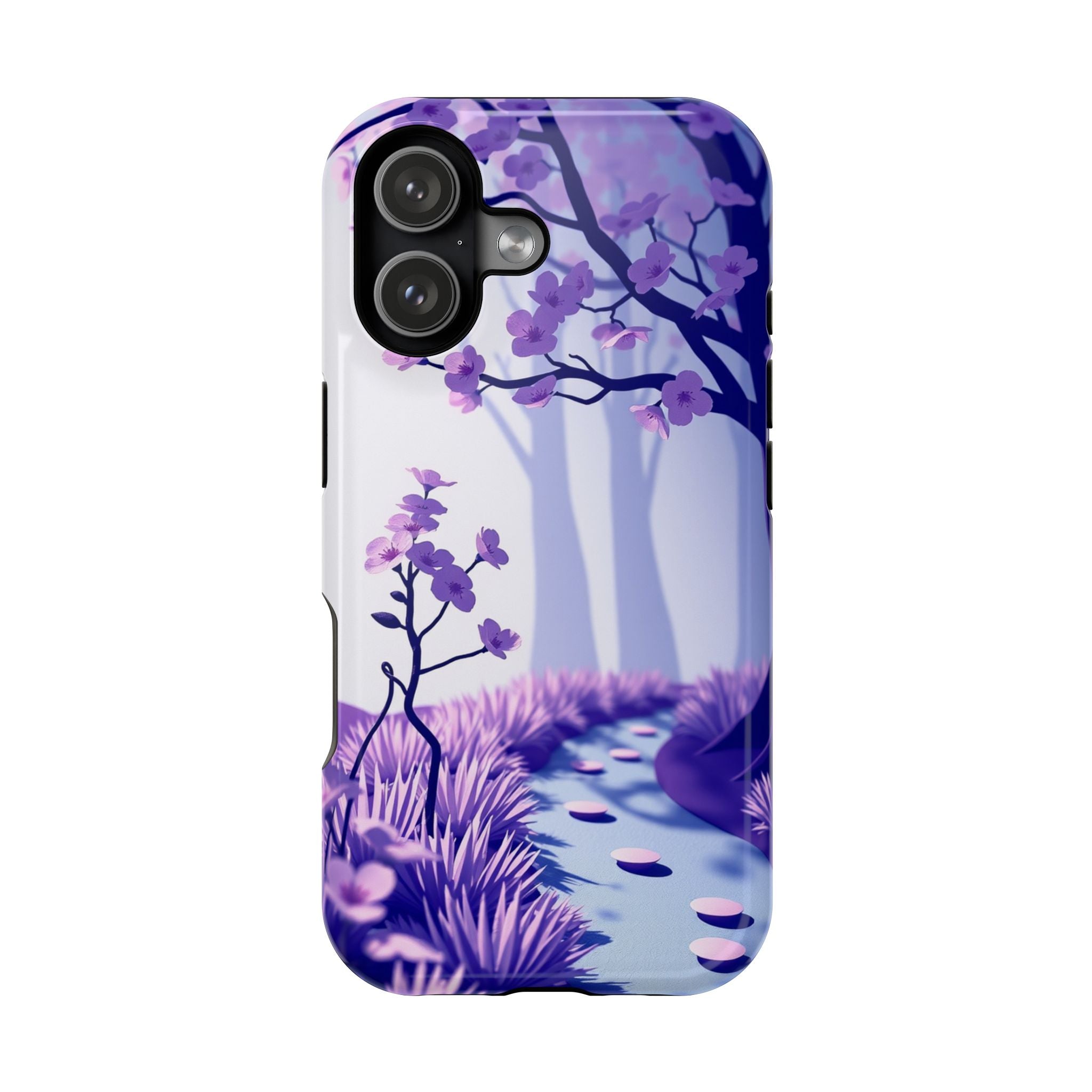 iPhone Blossom Trail Paper Cut Art Bold Modern Everyday Snap Case · iPhone Case