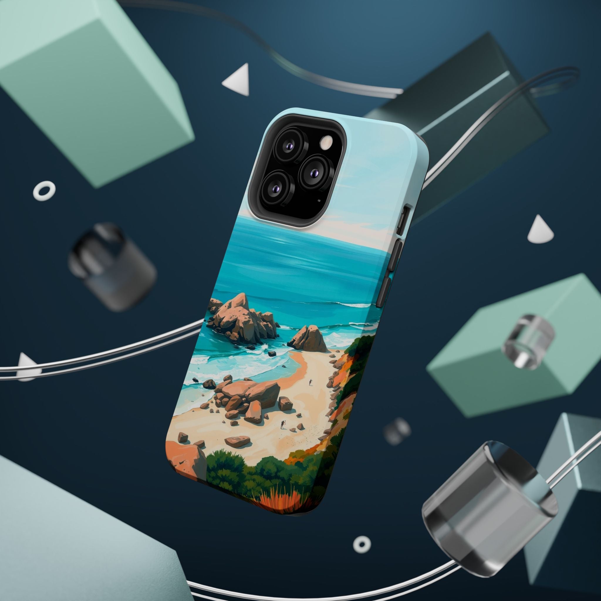 iPhone Pebble Beach Cinematic Art Bold Modern Everyday Snap Case · iPhone Case